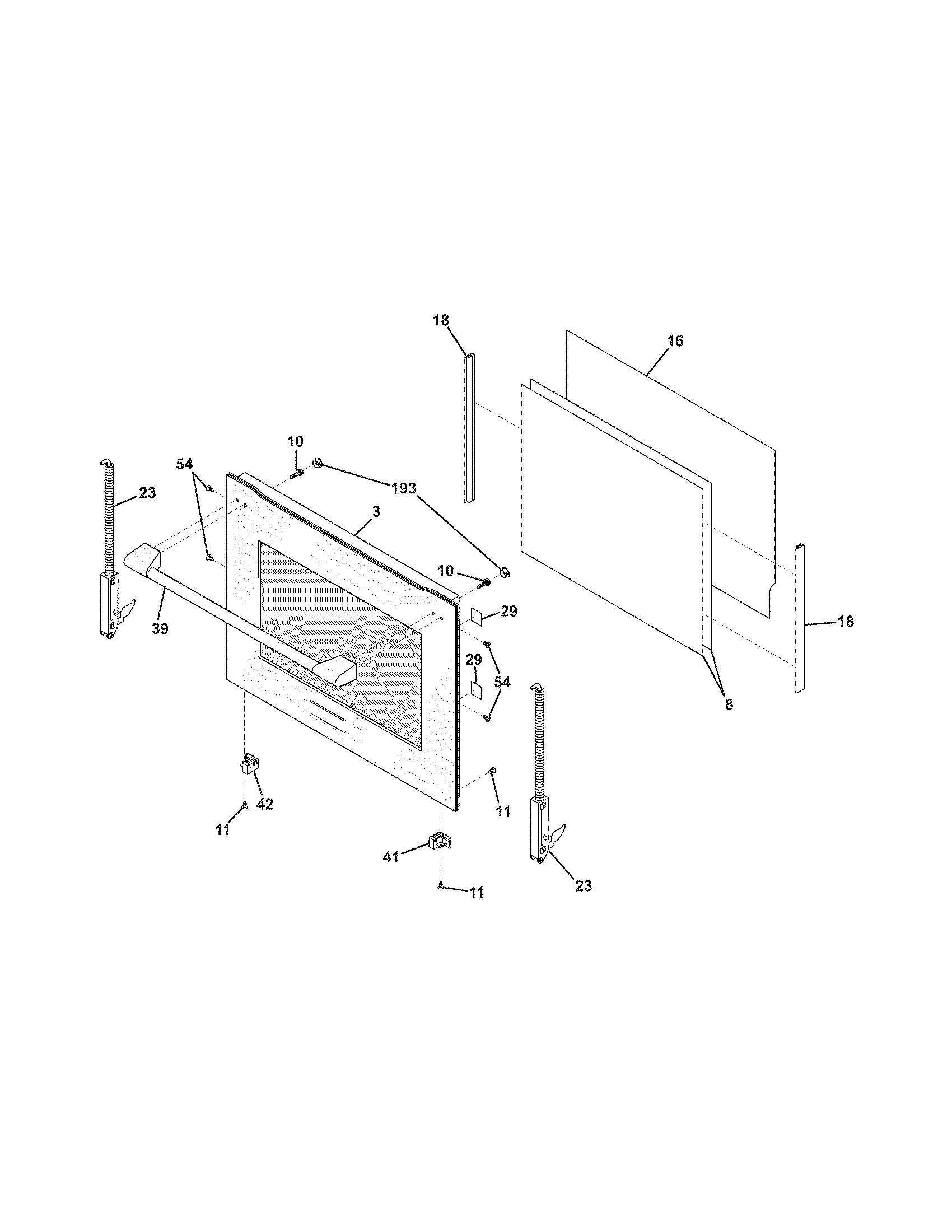 Electrolux E30EW85EPS3 doors diagram