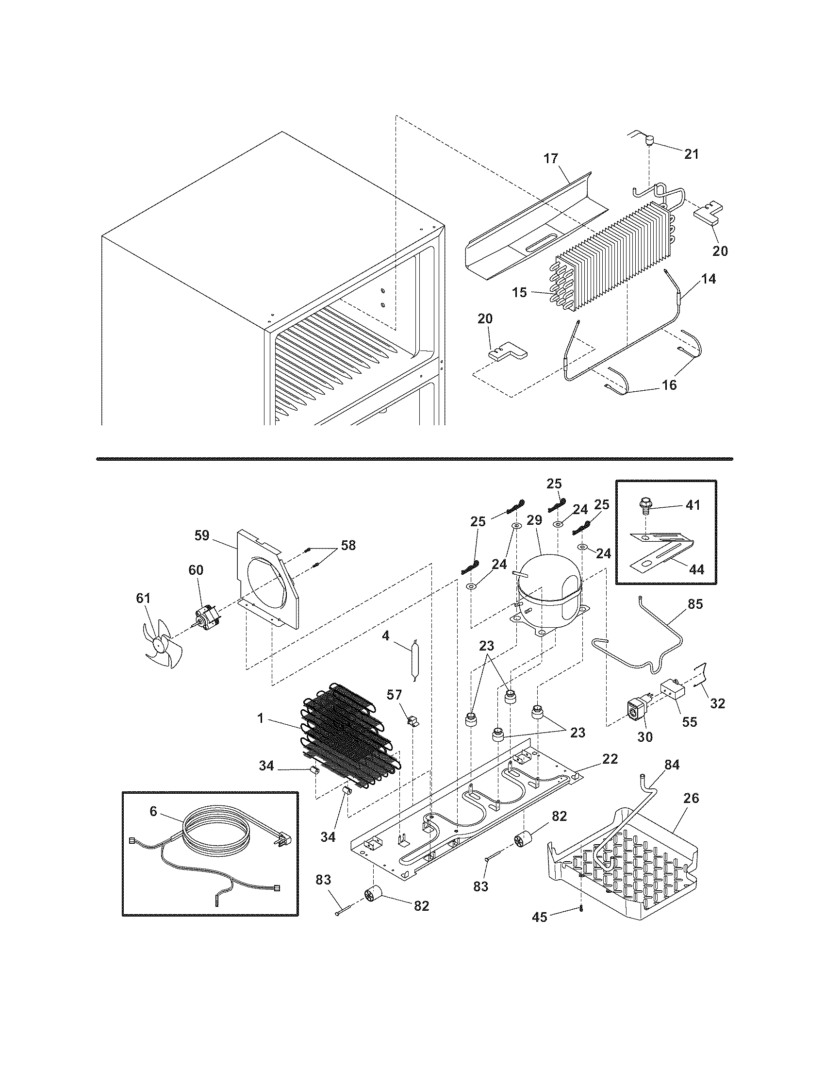 Frigidaire FRT18HS6DBB system diagram