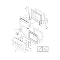 Frigidaire FEB30S5GCA door diagram
