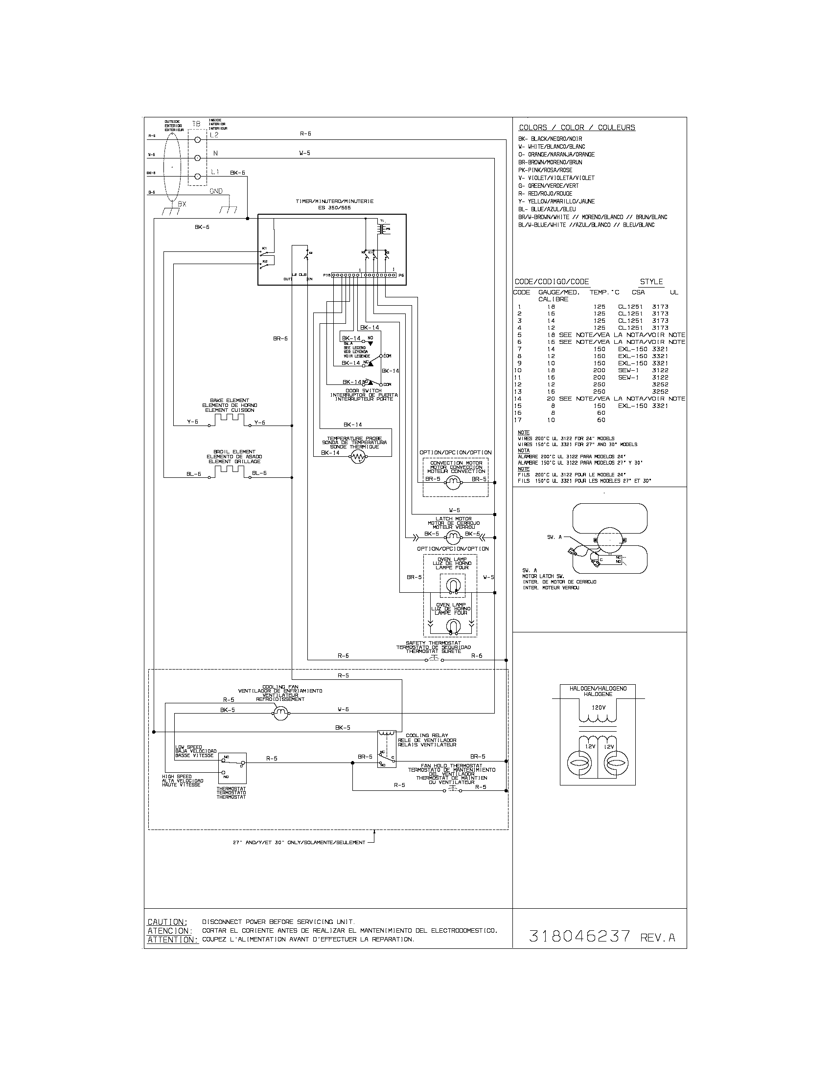 Frigidaire FEB30S5GCA wiring diagram diagram