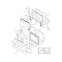 Frigidaire FGS365ECE door diagram
