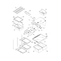 Frigidaire PHT189HSM3 shelves diagram