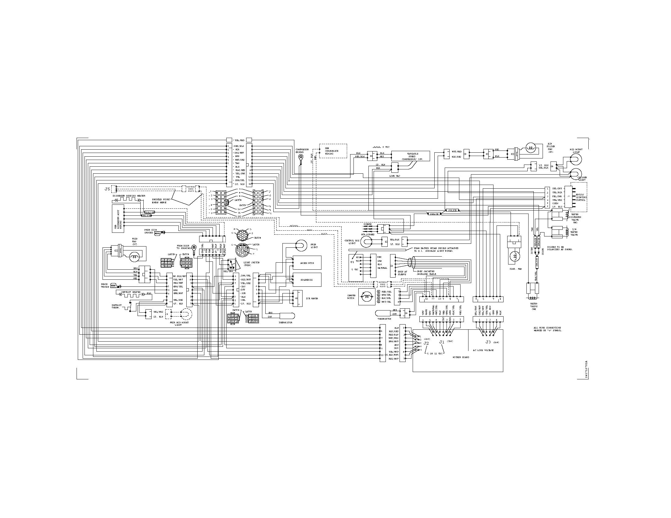 Kenmore Pro 25344333602 wiring diagram diagram