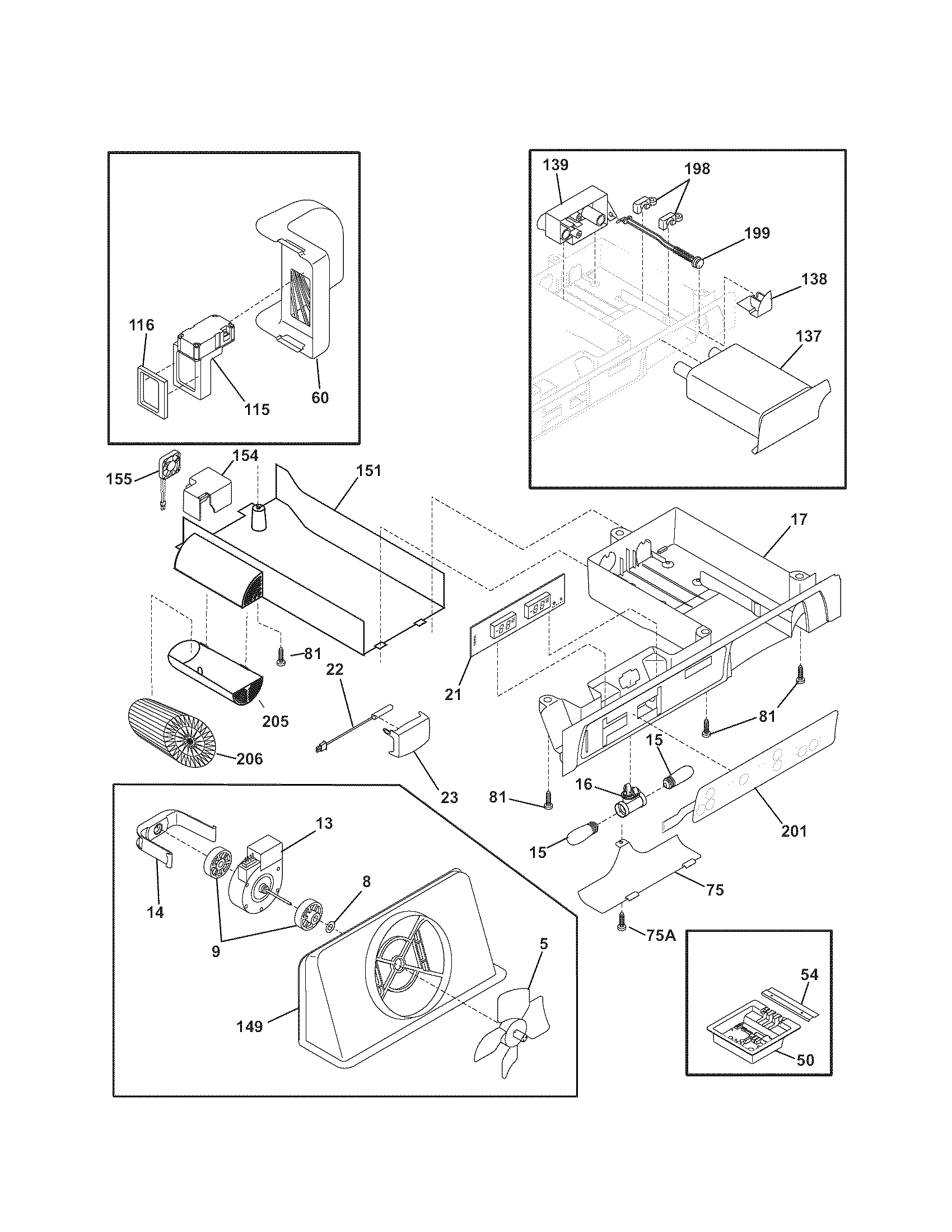 Kenmore Elite 25344382406 controls diagram