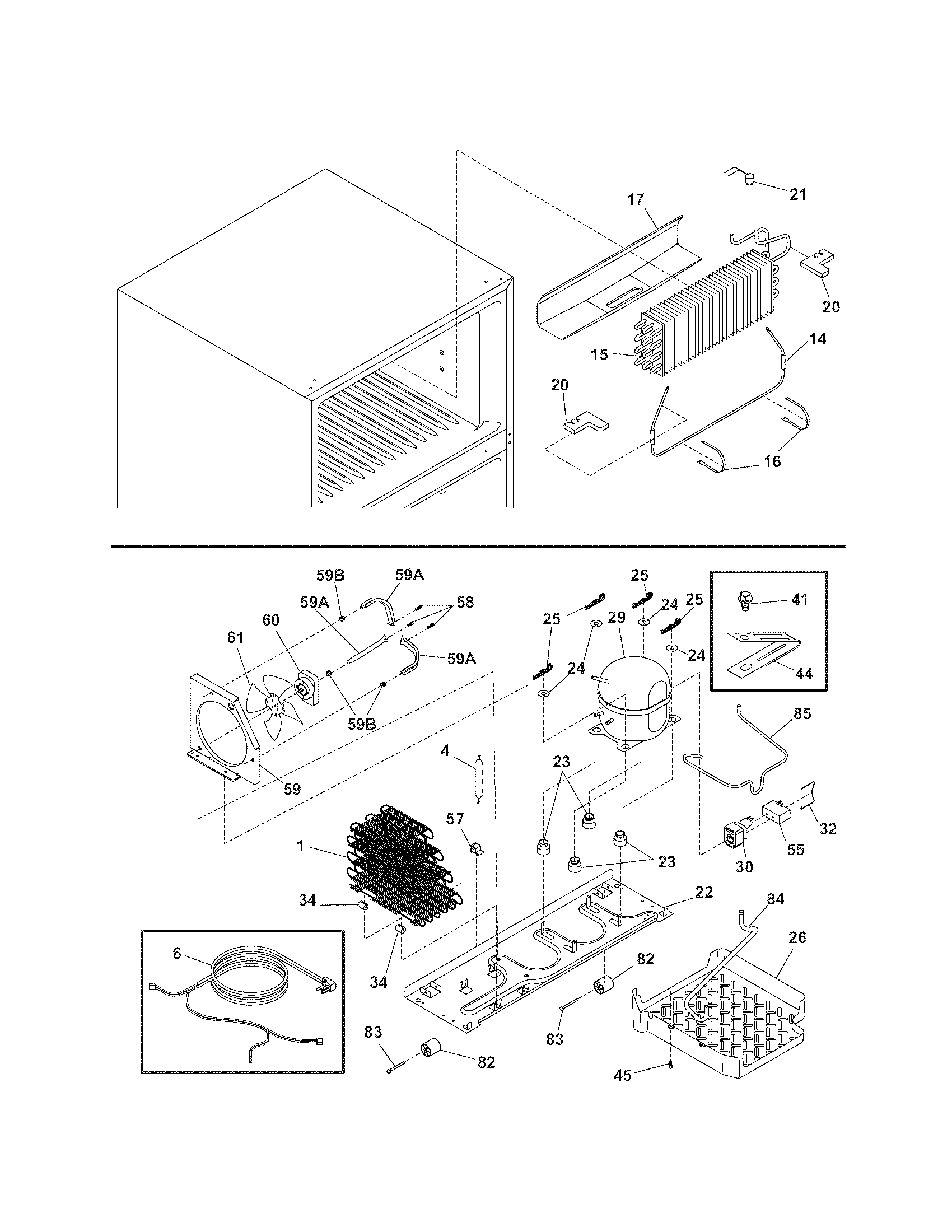 Kenmore 25369932703 system diagram