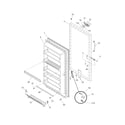 Frigidaire GLFU2067FW5 door diagram