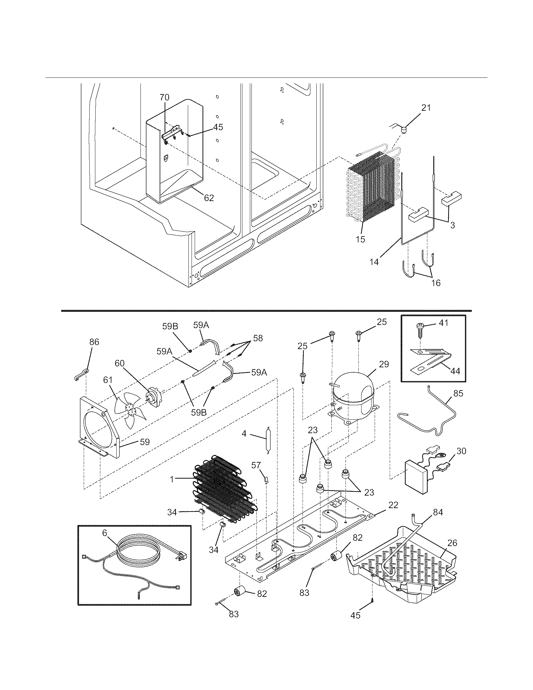 Kenmore Elite 25344392404 system diagram
