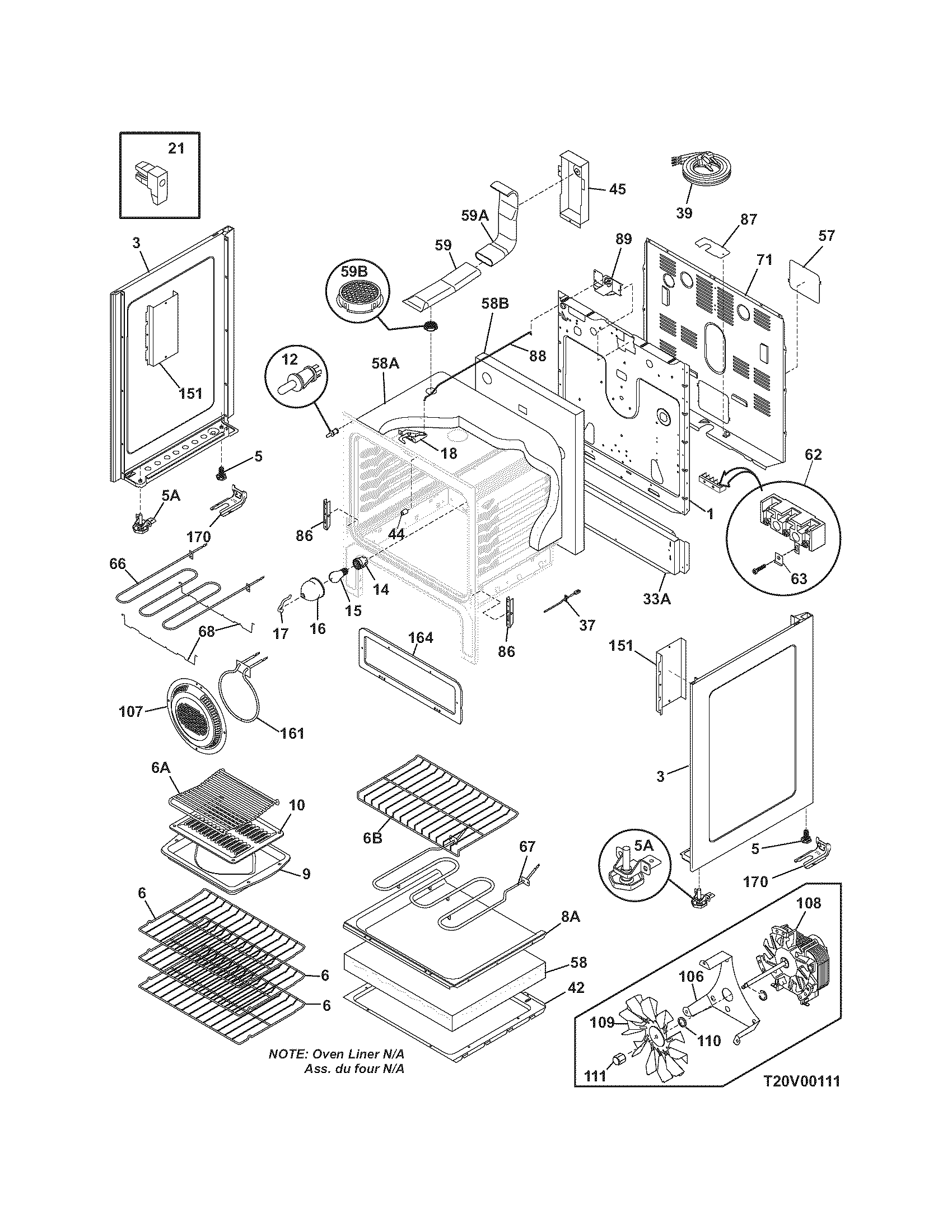 Frigidaire CPLEFMZ9GCB body diagram
