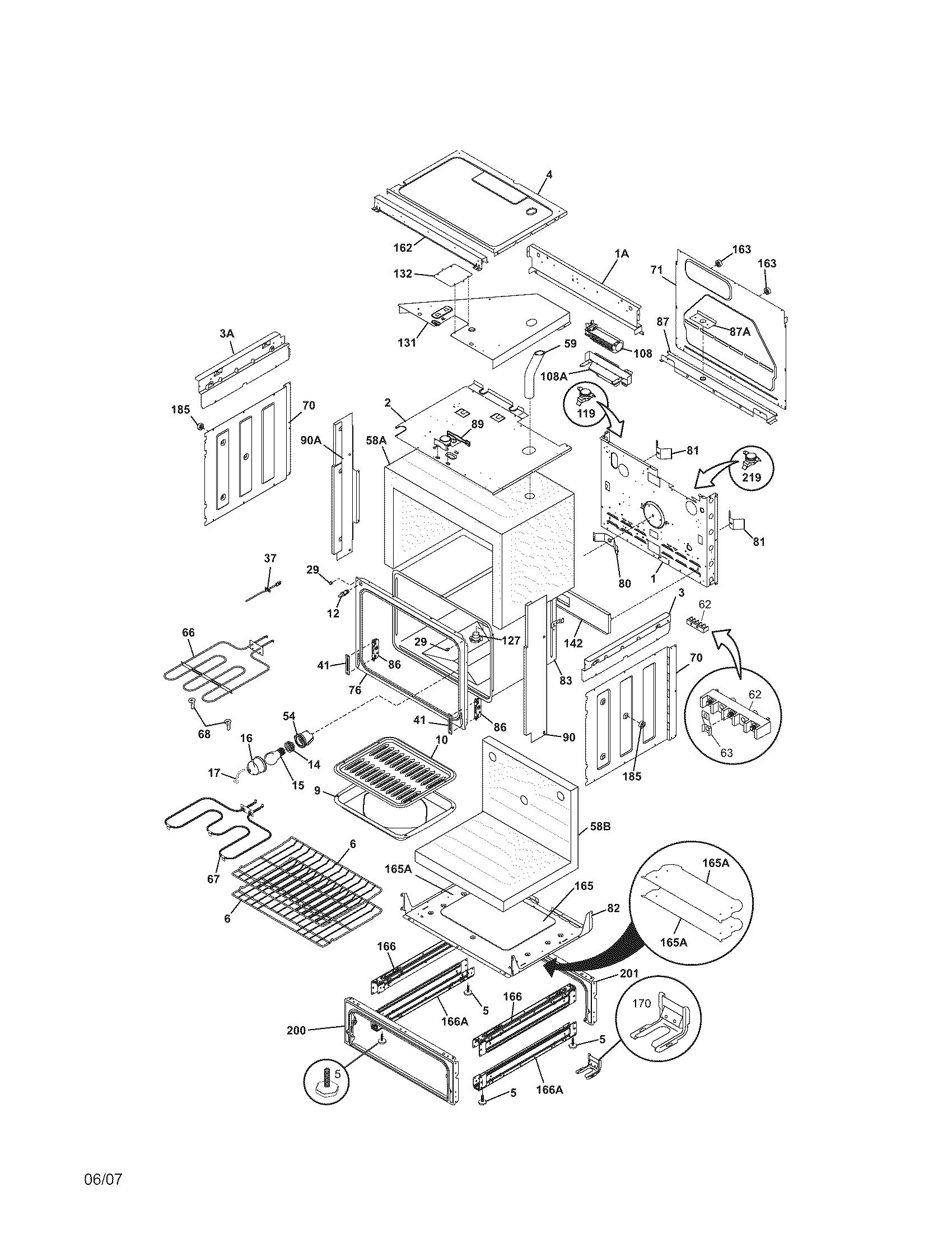 Kenmore 79046582502 body diagram