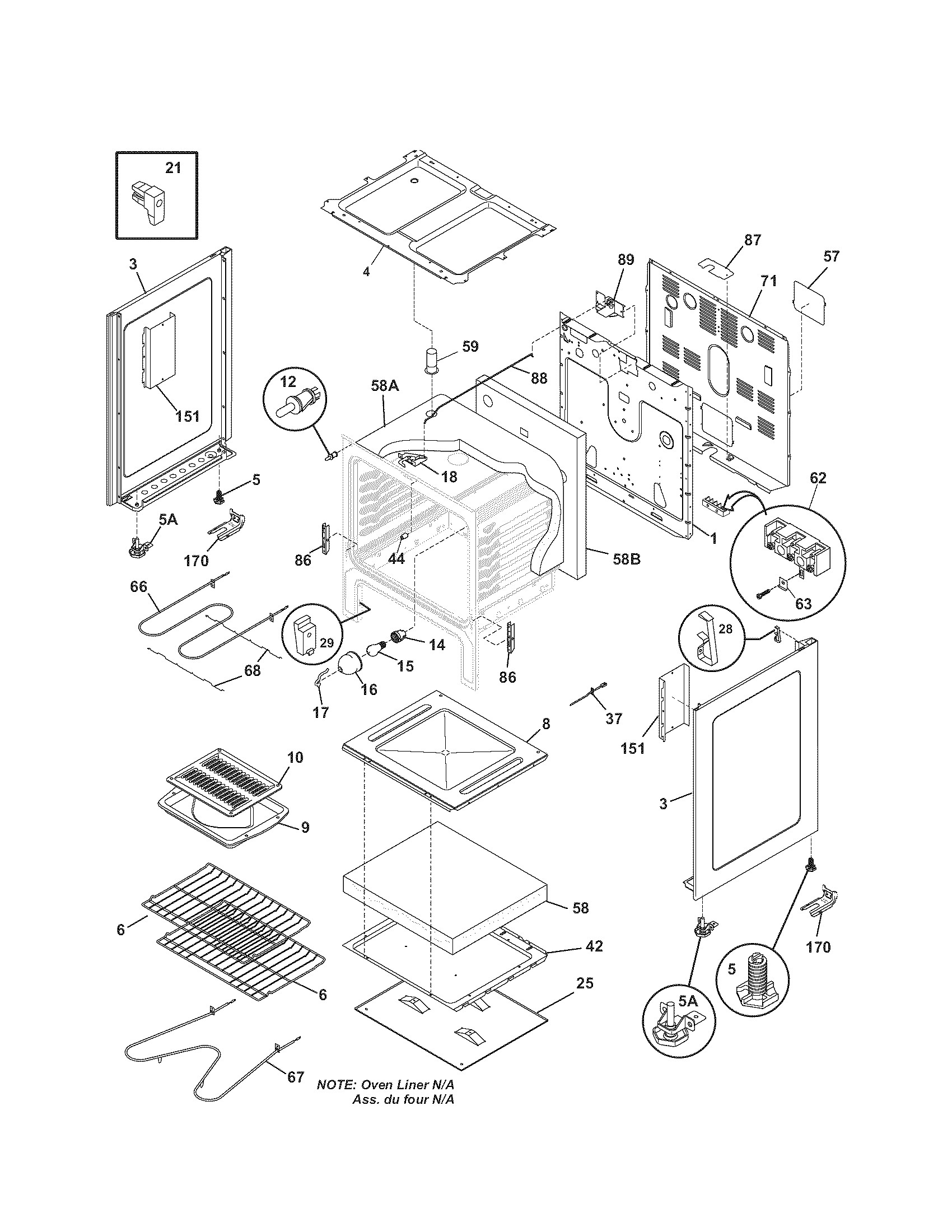 Kenmore 79094038700 body diagram