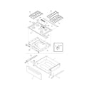 Kenmore 79036689504 top/drawer diagram