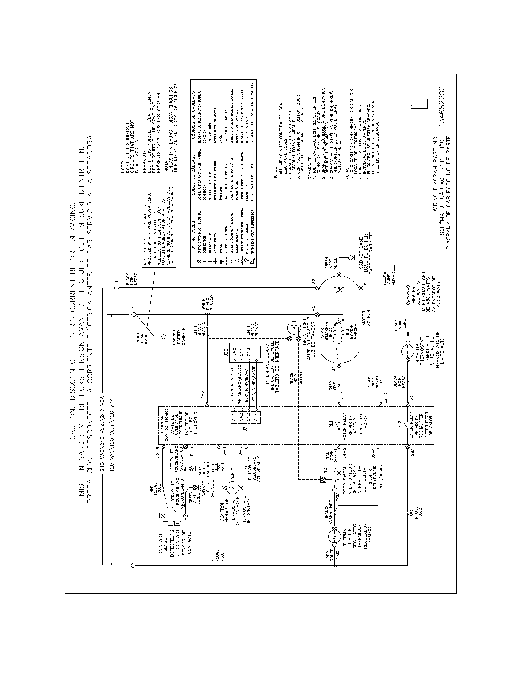 Frigidaire AEQ8000FS0 wiring diagram diagram