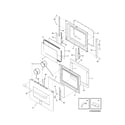 Kenmore Pro 79041003602 door diagram