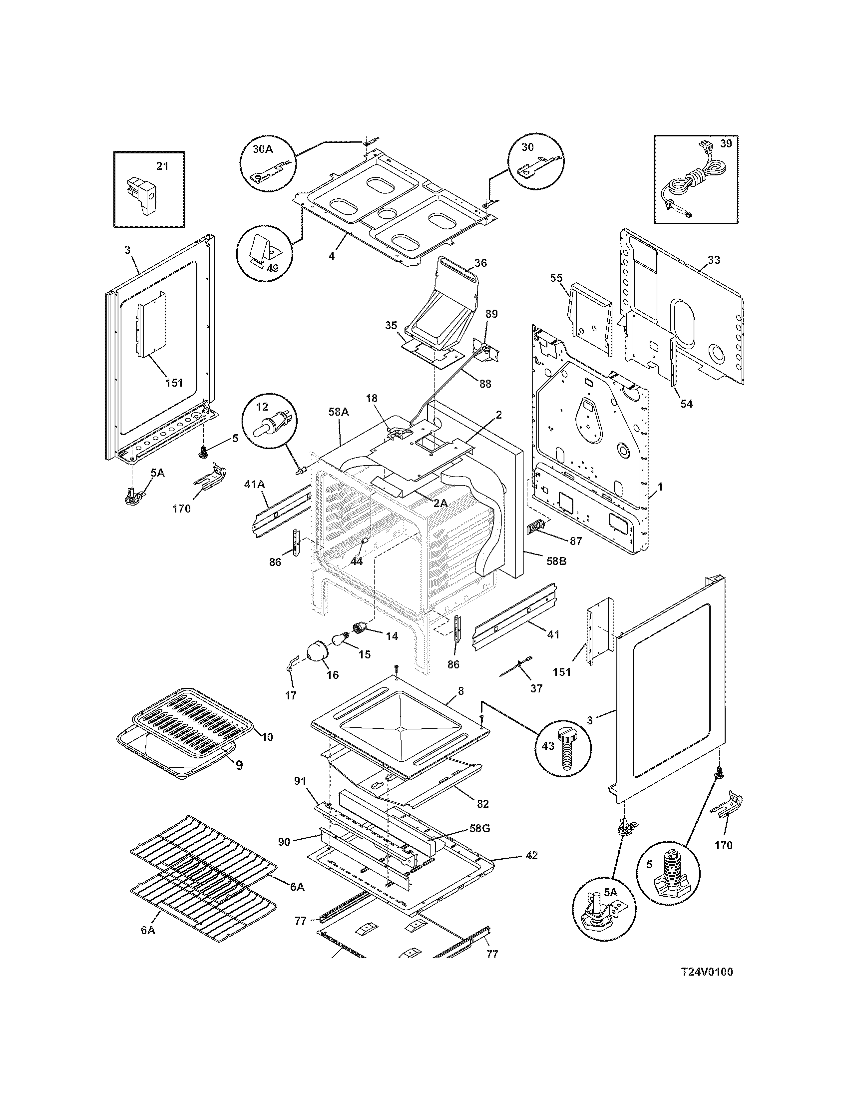 Kenmore 79071403700 body diagram