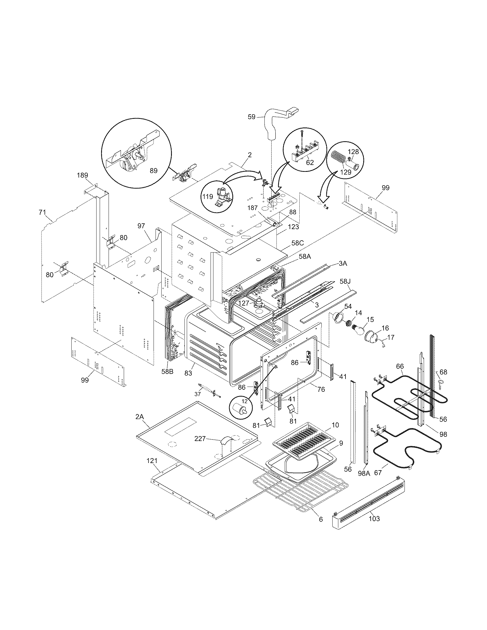 Kenmore 79040524402 body diagram