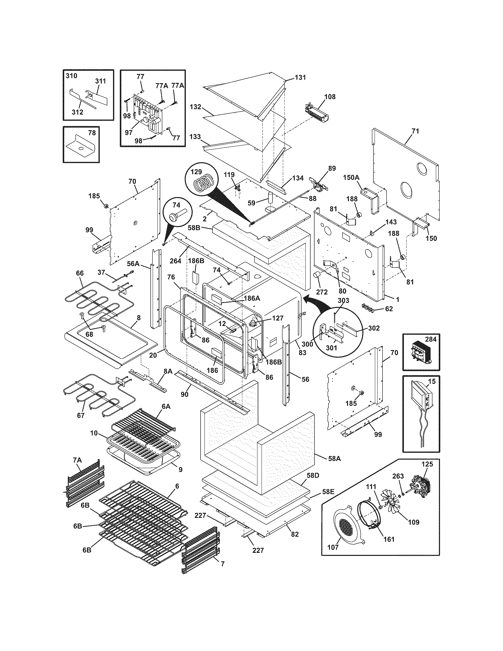 Electrolux E30EW7CEPS4 body diagram