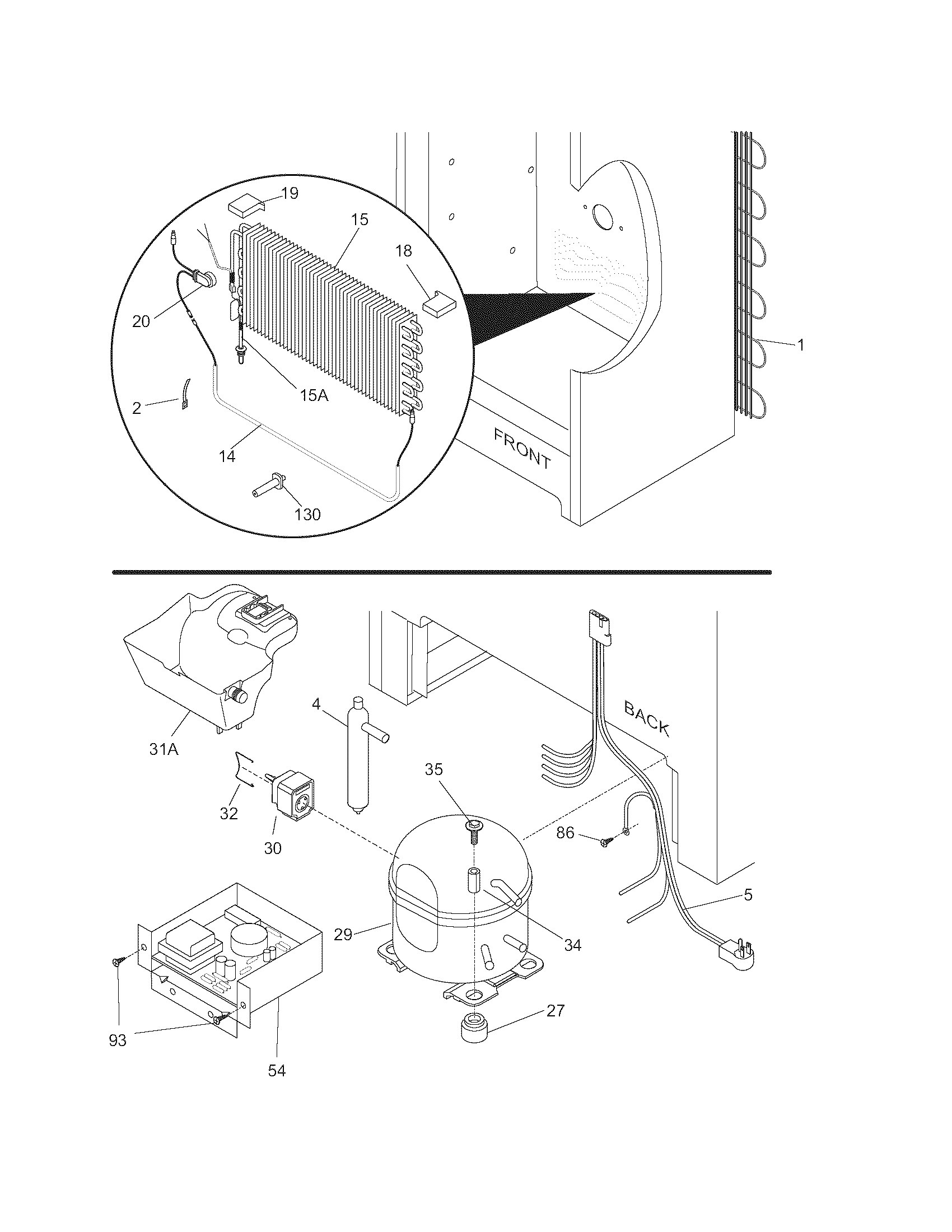 Frigidaire GLFU1767FW5 system diagram