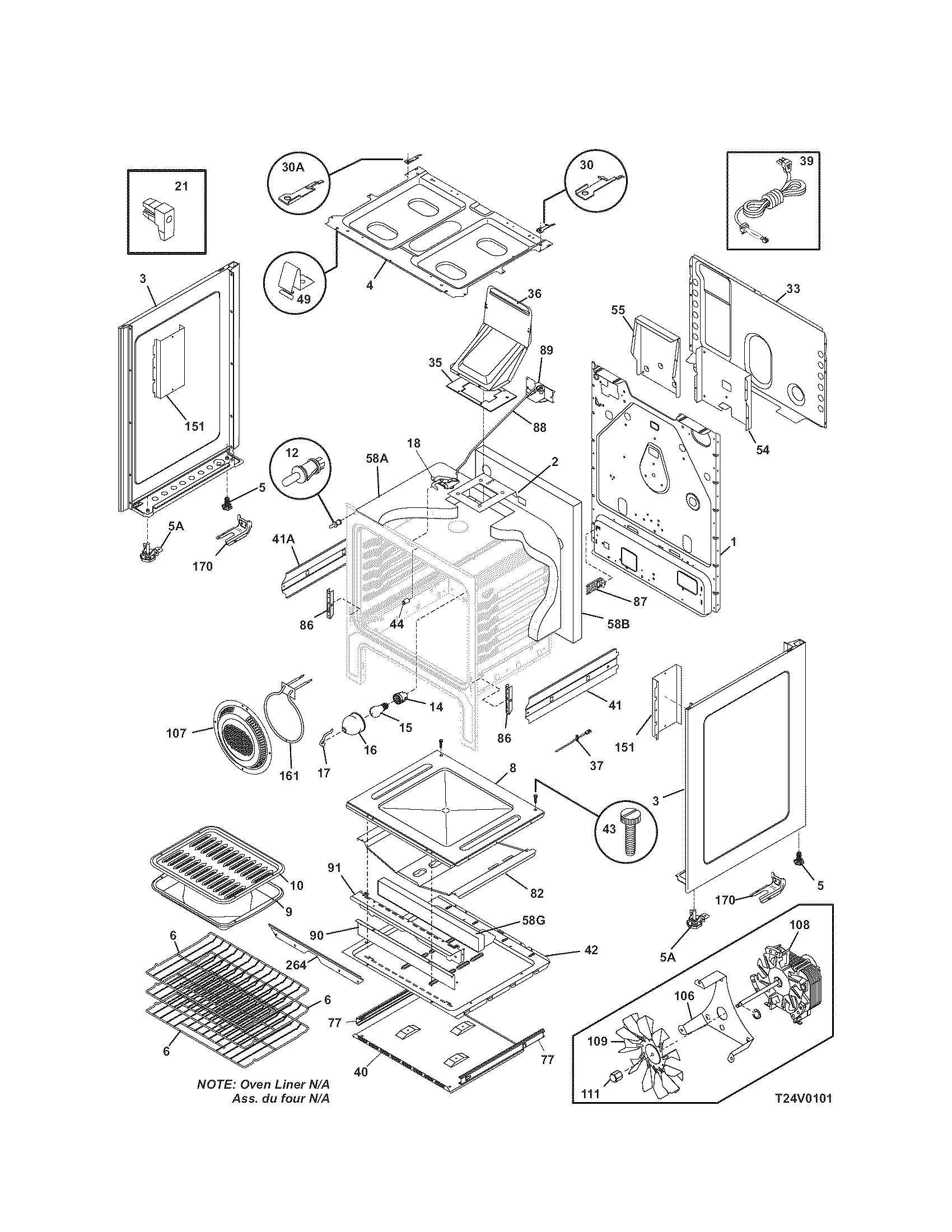 Kenmore 79078852602 body diagram