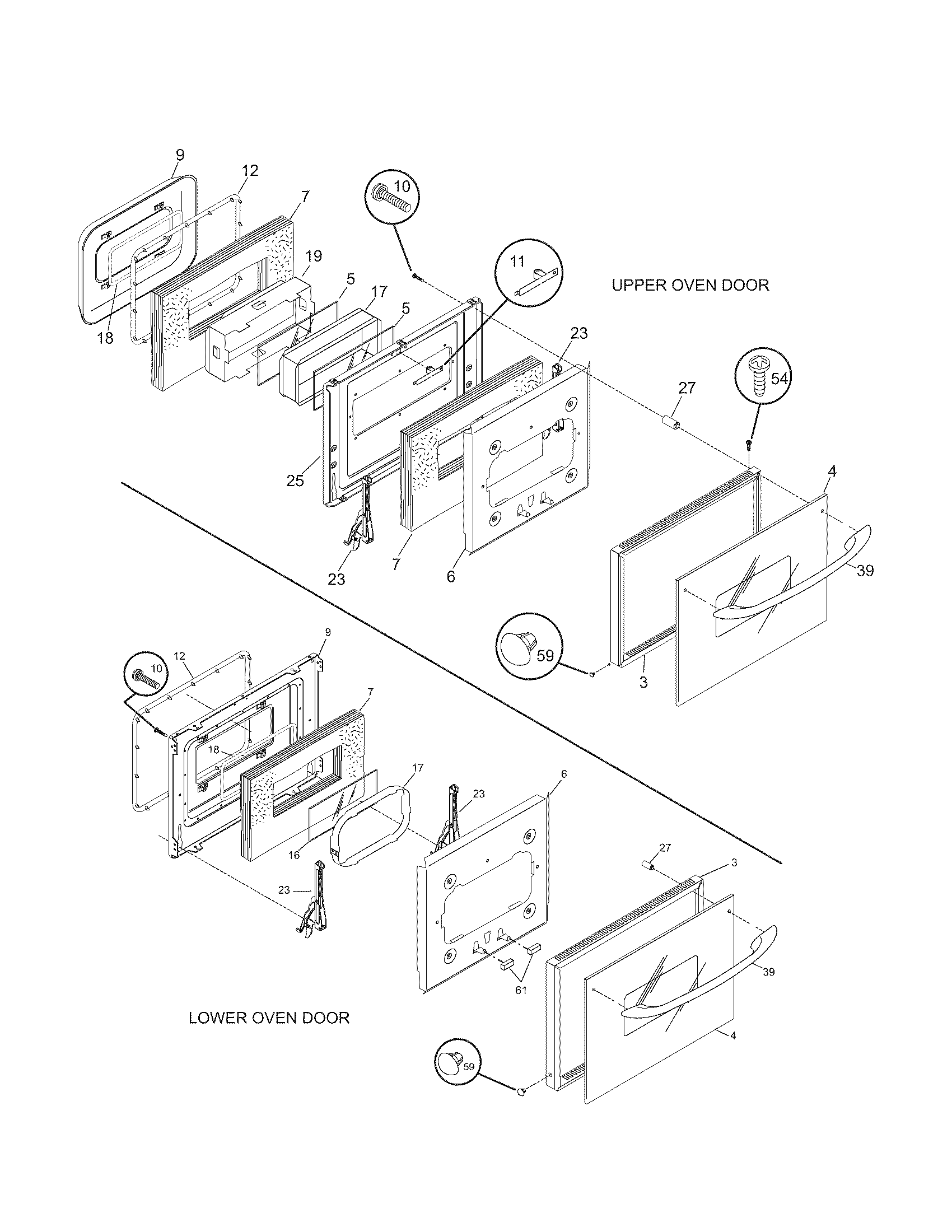 Kenmore 79041394403 doors diagram
