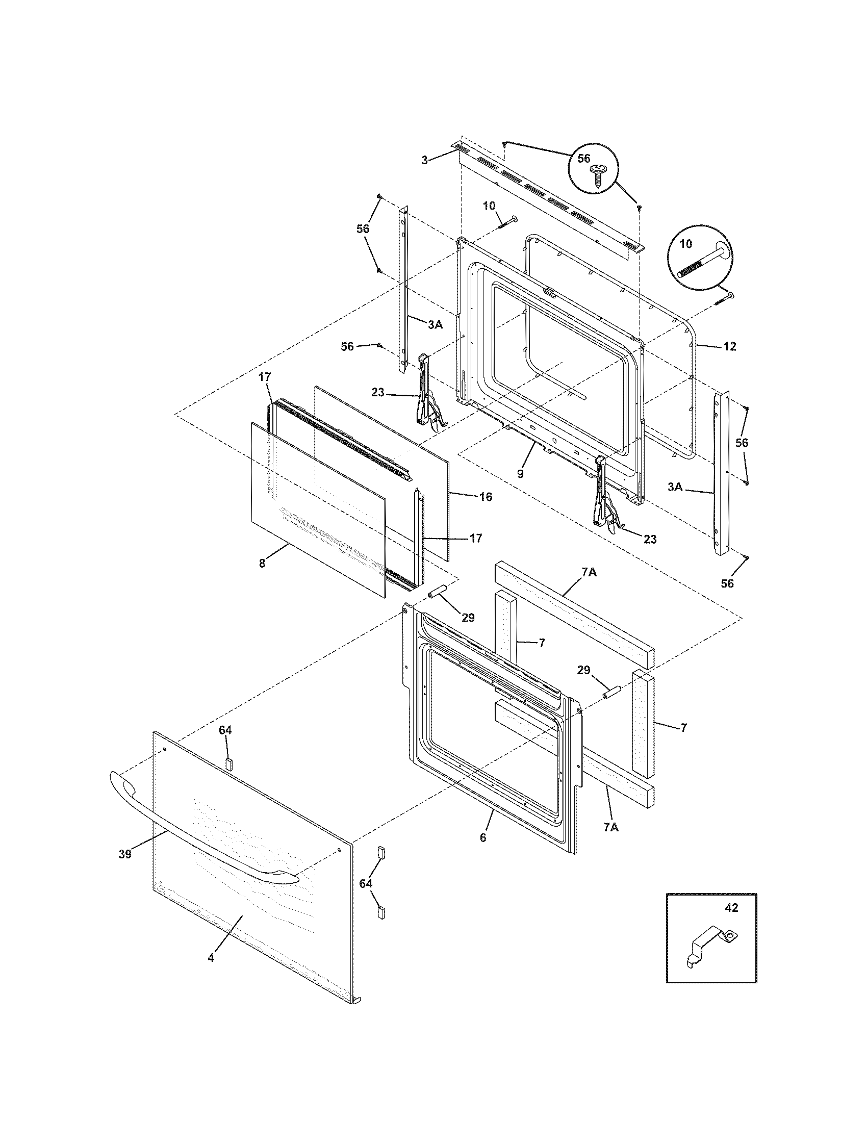 Kenmore 79047779405 doors diagram