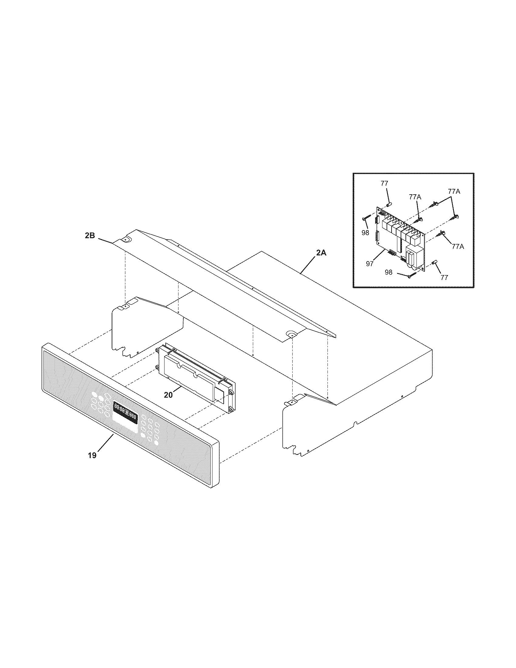 Frigidaire FEB30T5DSF control panel diagram