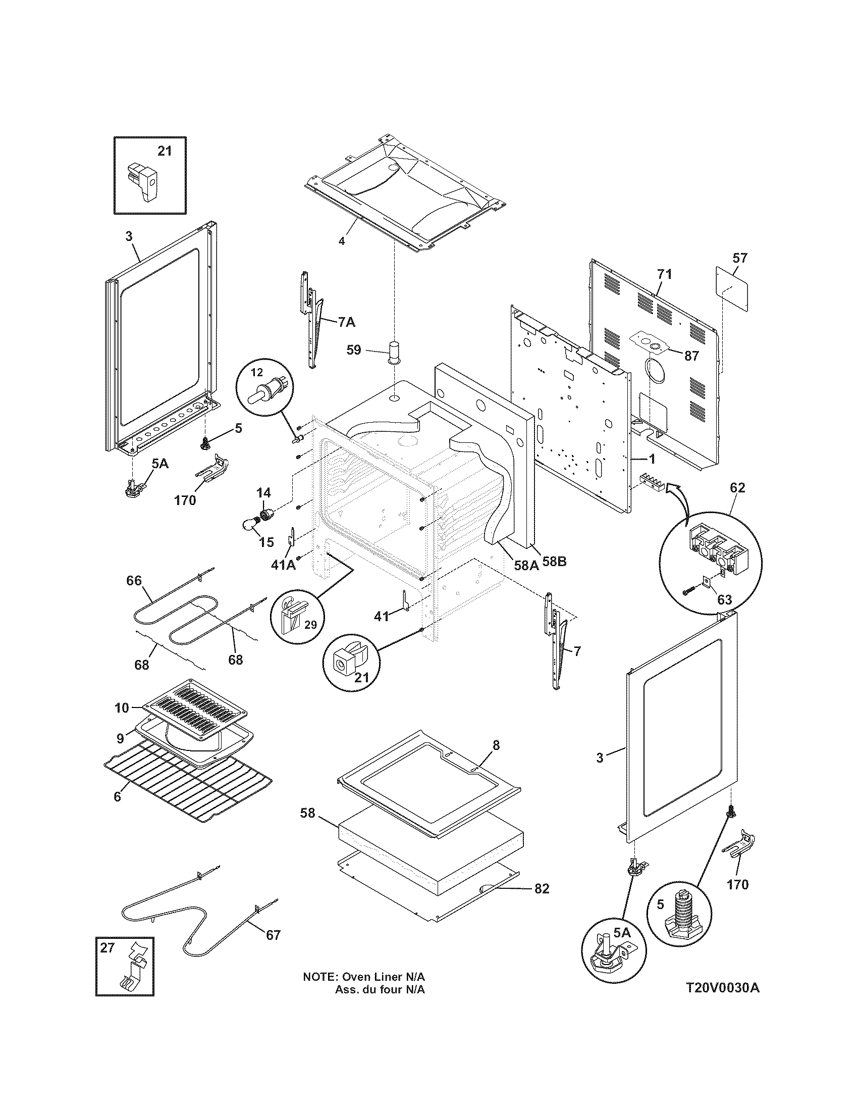 Kenmore 79064091305 body diagram