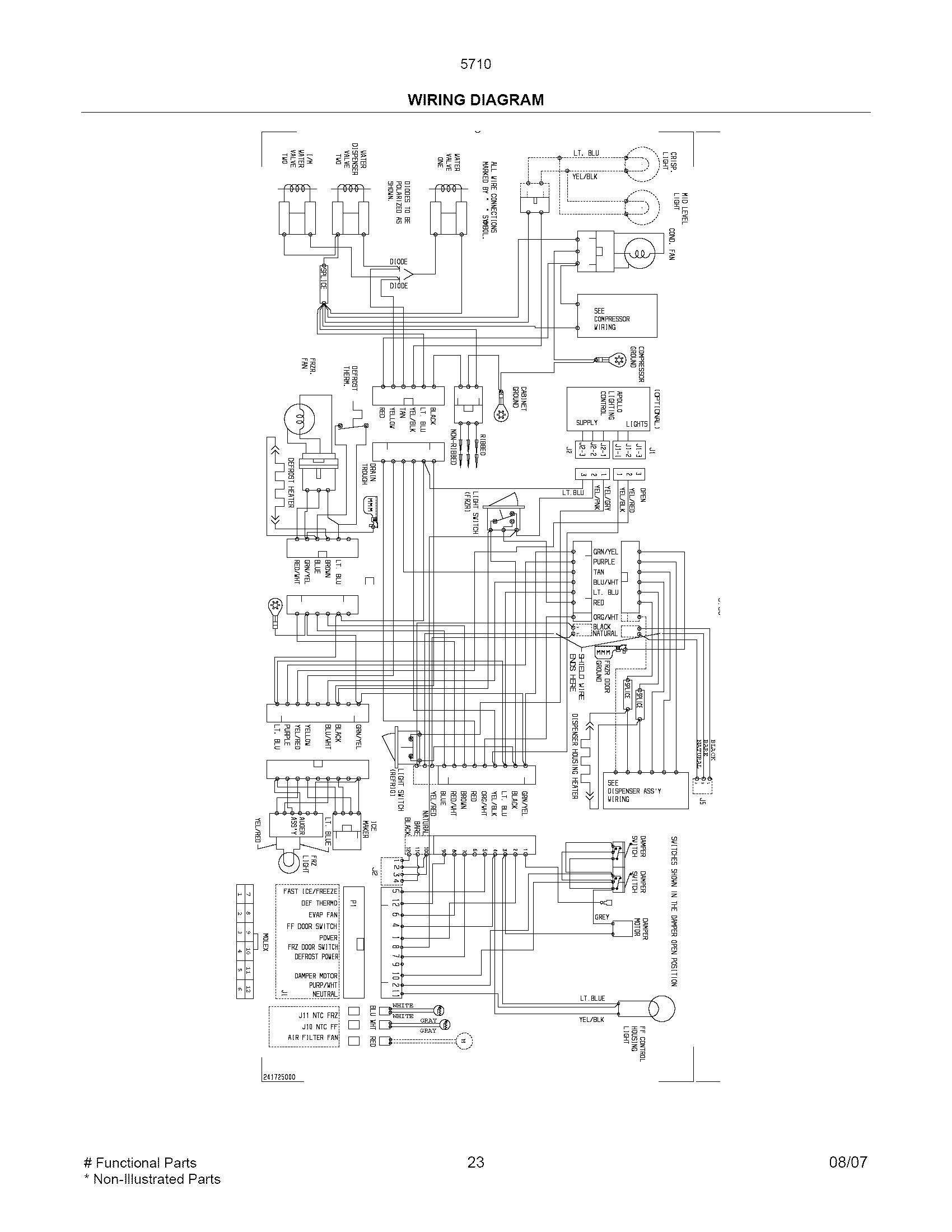 Kenmore Elite 25357102607 wiring diagram diagram