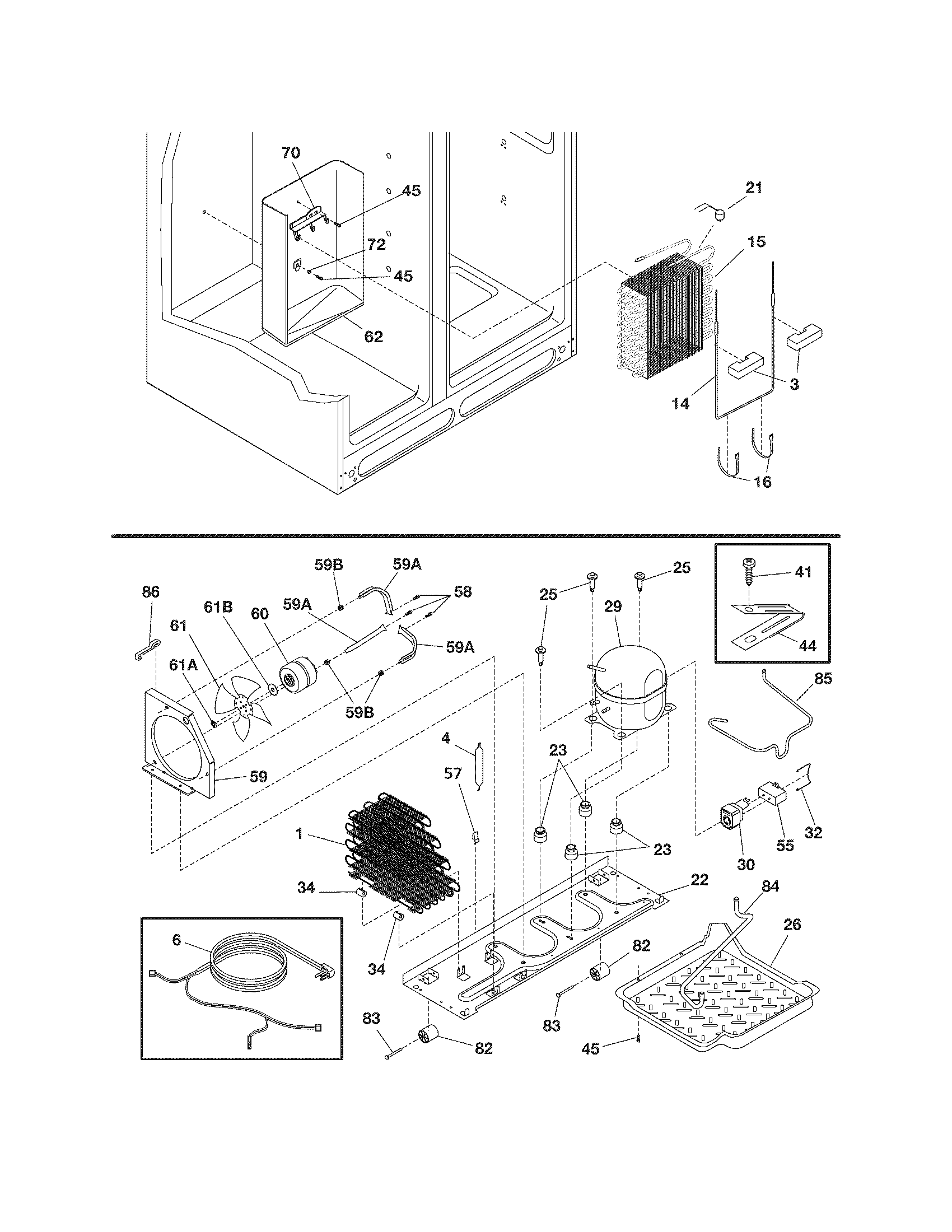Frigidaire GLHS269ZCB0 system diagram
