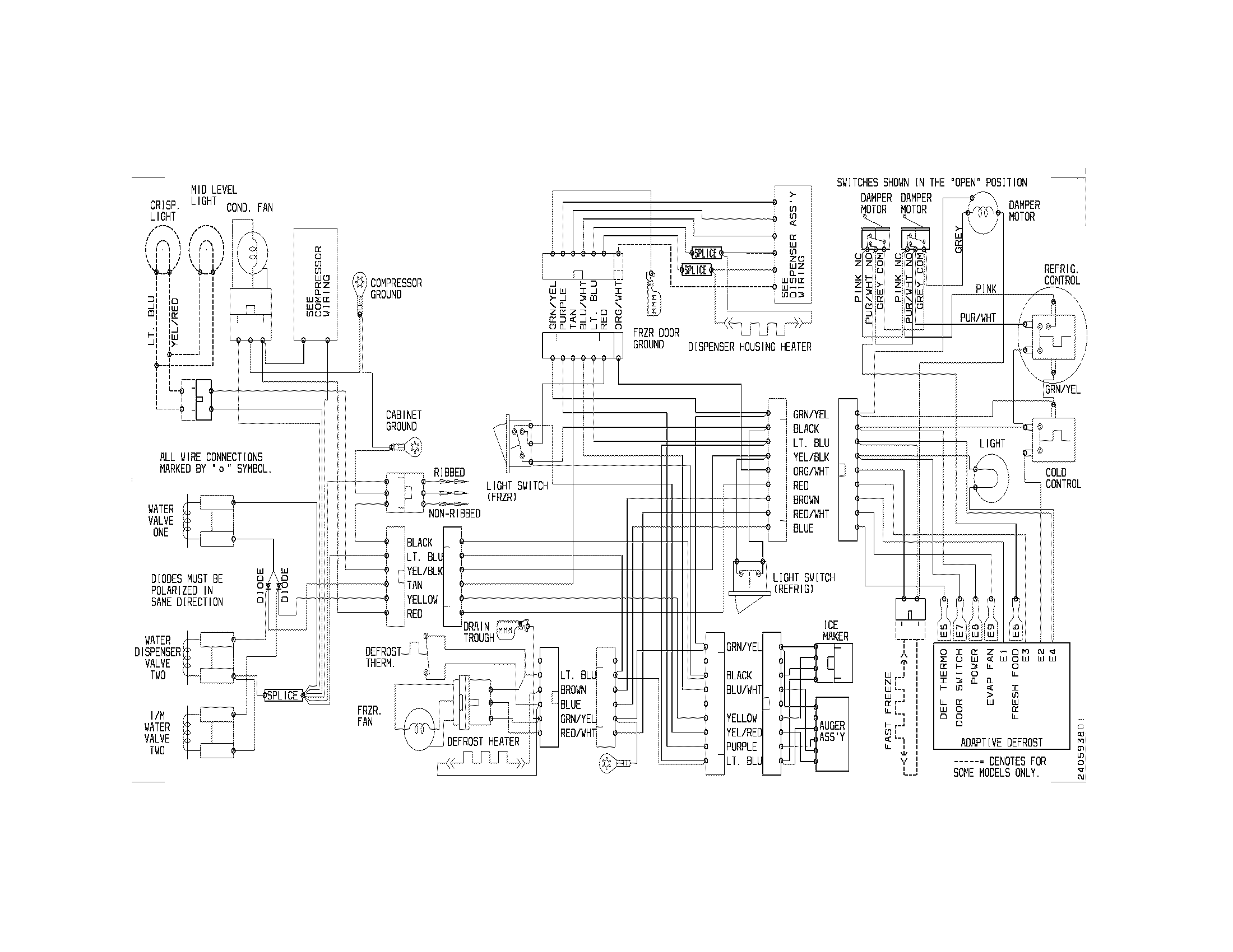 Frigidaire GLHS269ZCB0 wiring diagram diagram