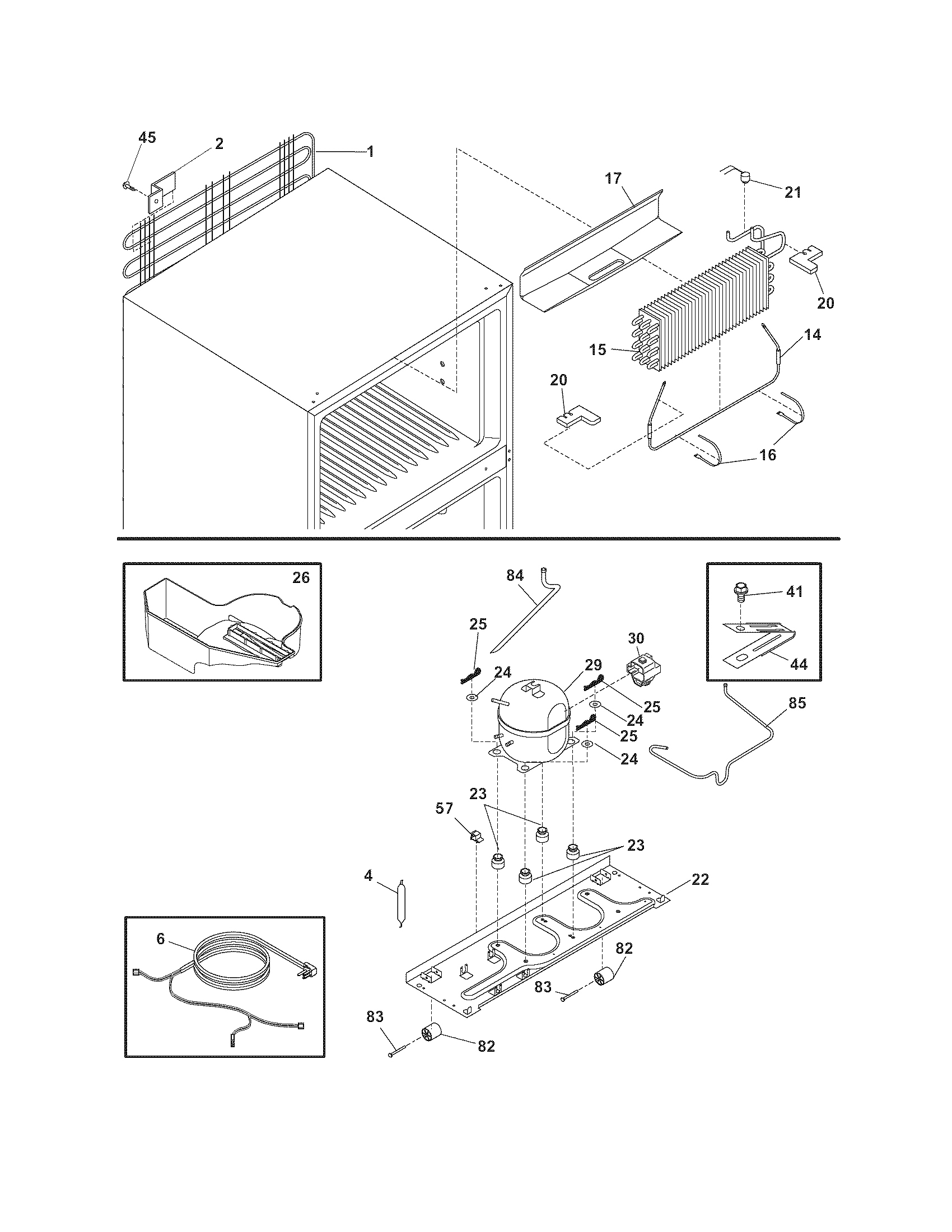 Frigidaire FRT8IB5HQ1 system diagram