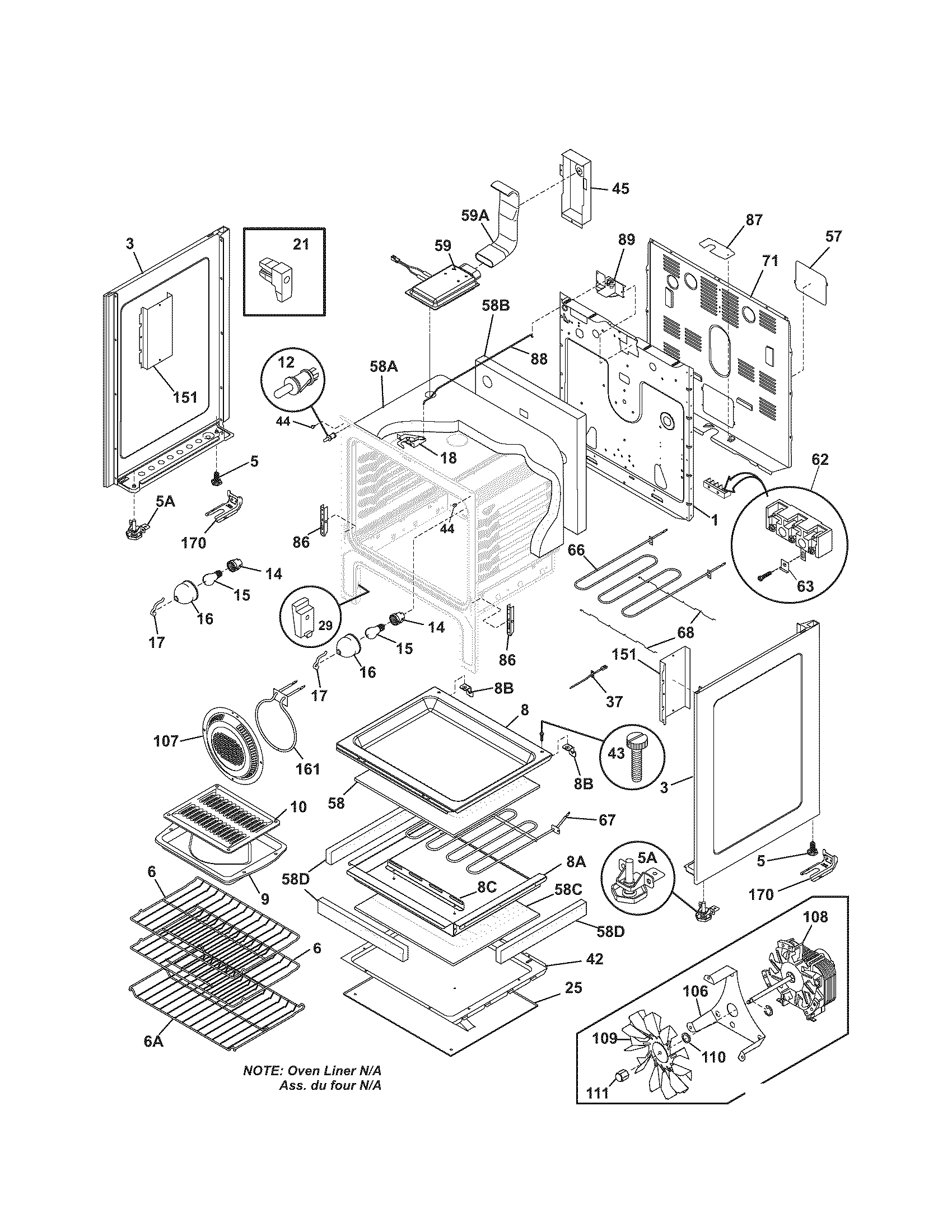 Kenmore 79094452700 body diagram