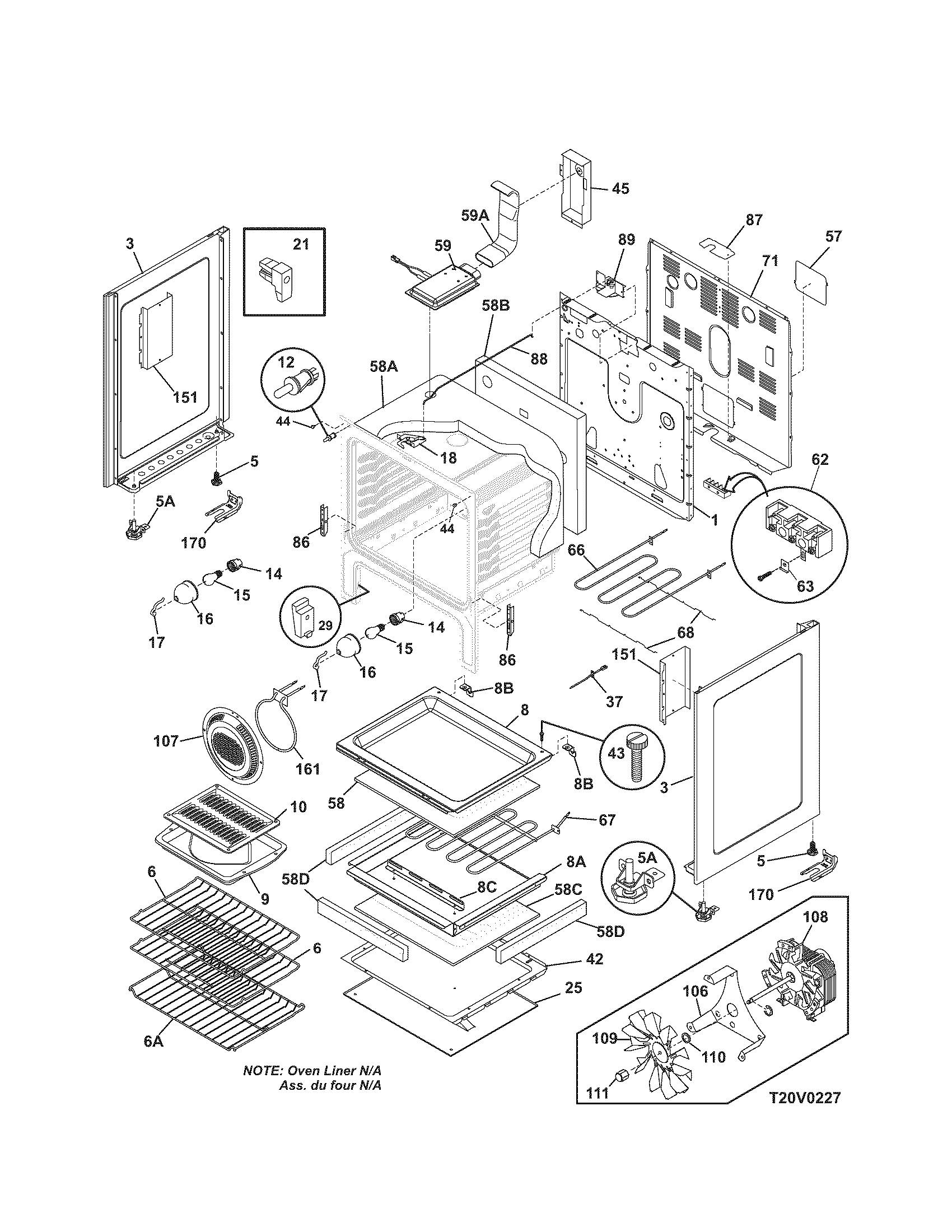 Kenmore 79094453700 body diagram