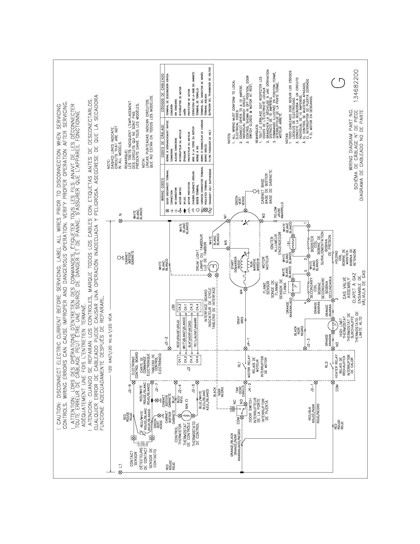 Frigidaire AEQ8000CFE0 wiring diagram diagram