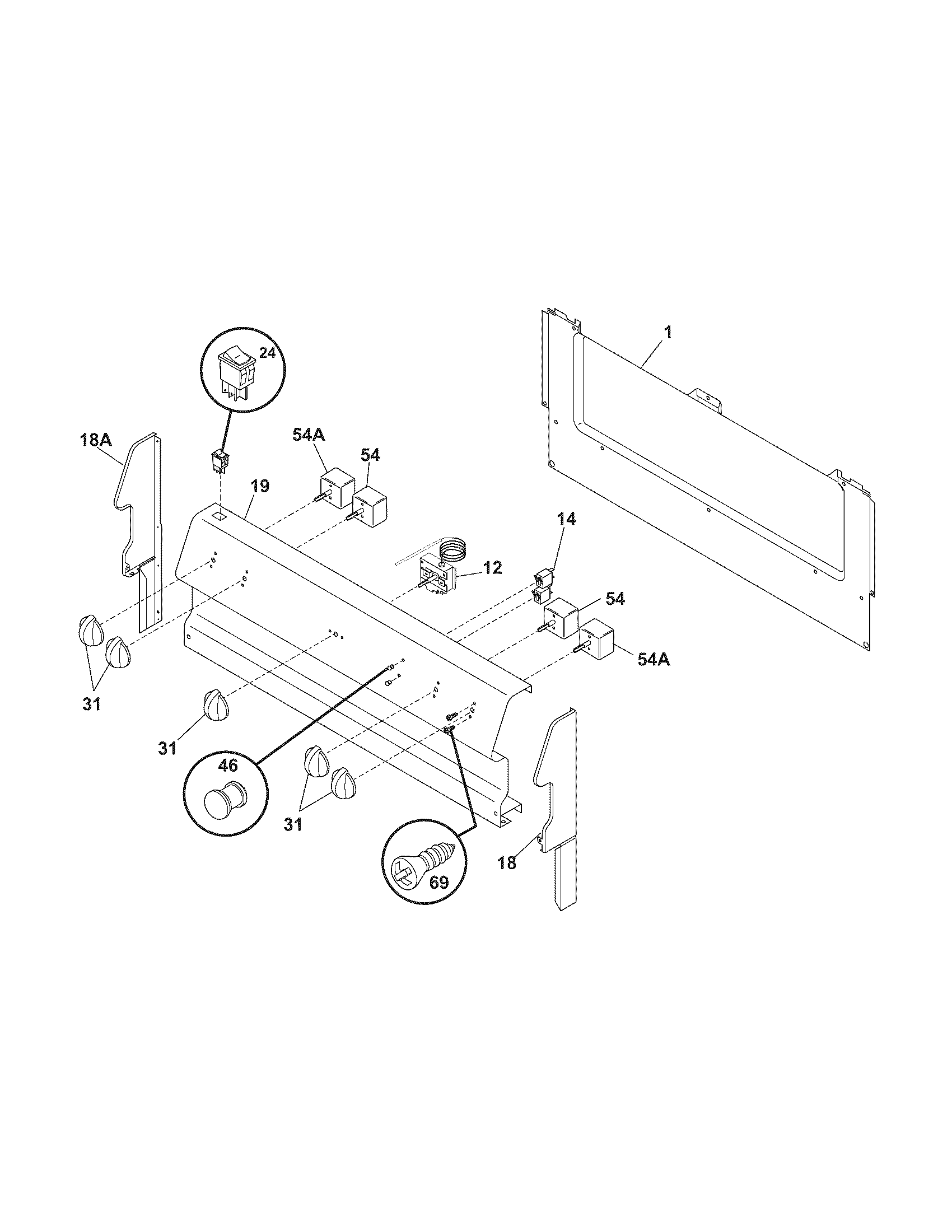 Crosley CRE3520GWWA backguard diagram