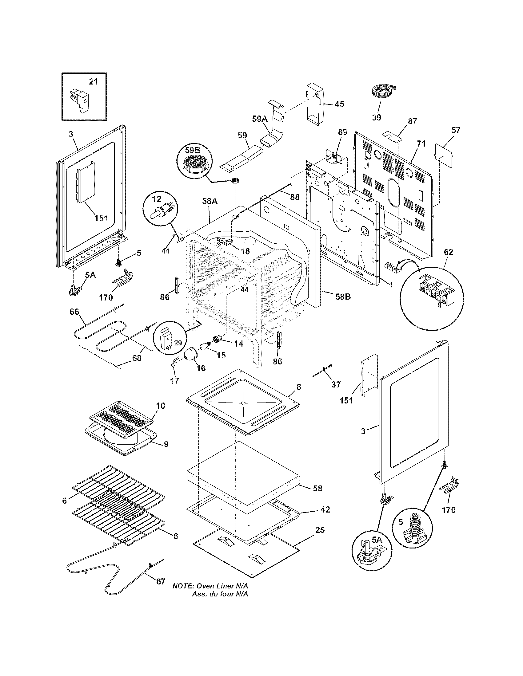 Crosley CCRE360GBBA body diagram