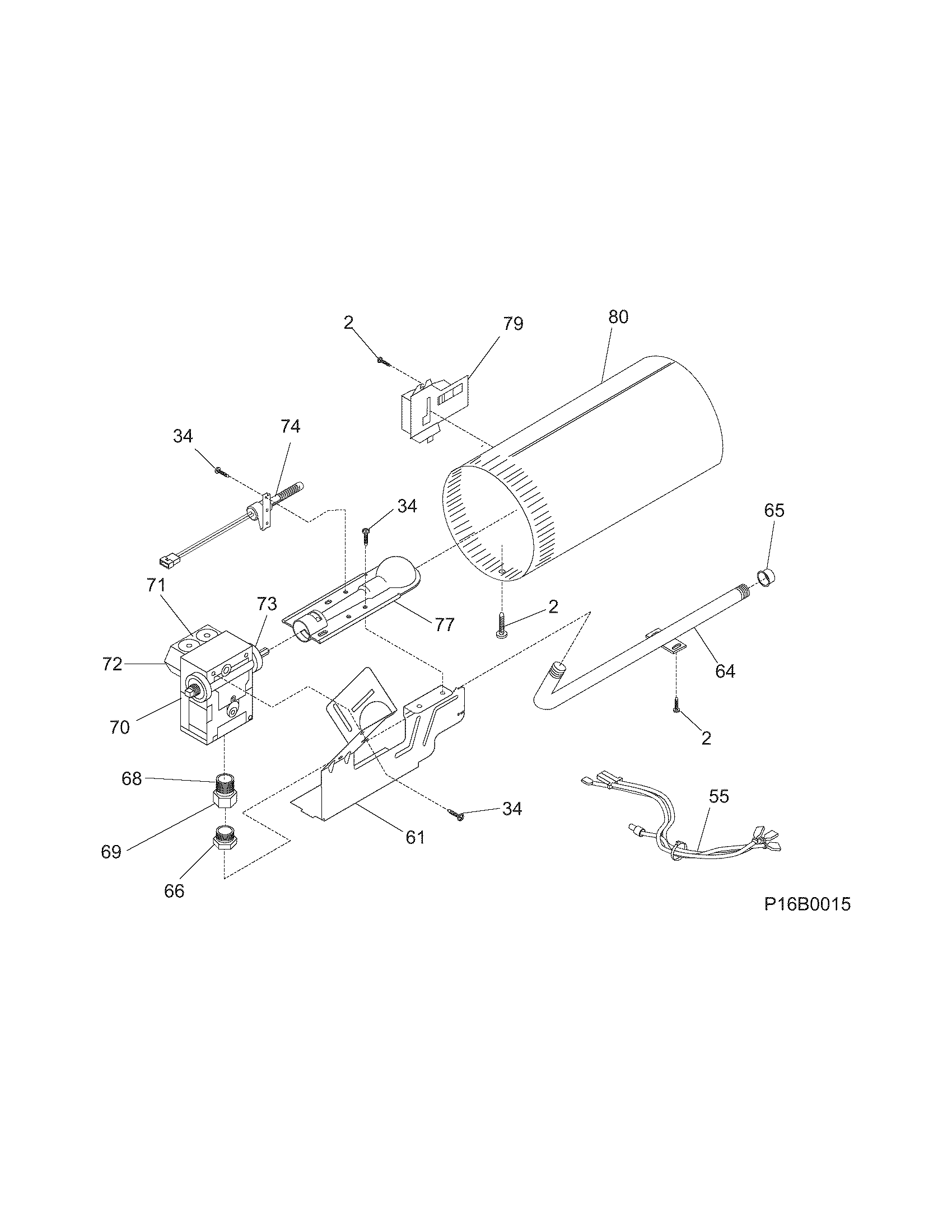 Frigidaire AGQ8000CFG0 burner diagram