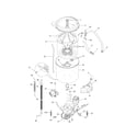 Kenmore 41797812701 motor/tub diagram