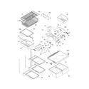 Kenmore Elite 25374920700 shelves diagram