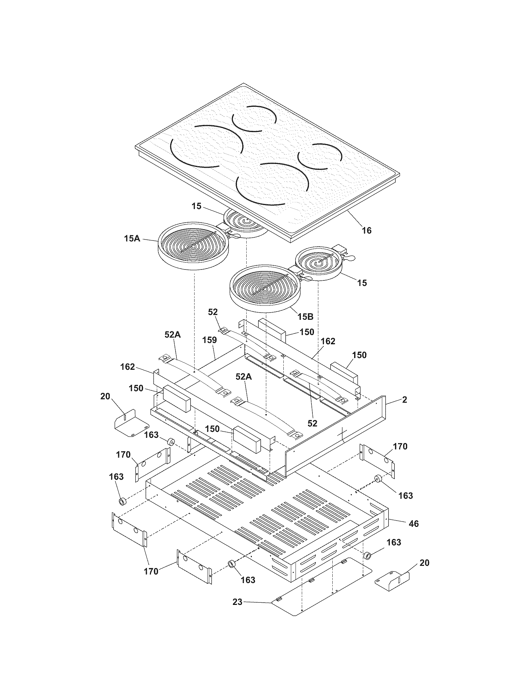 Kenmore 79042729700 maintop diagram