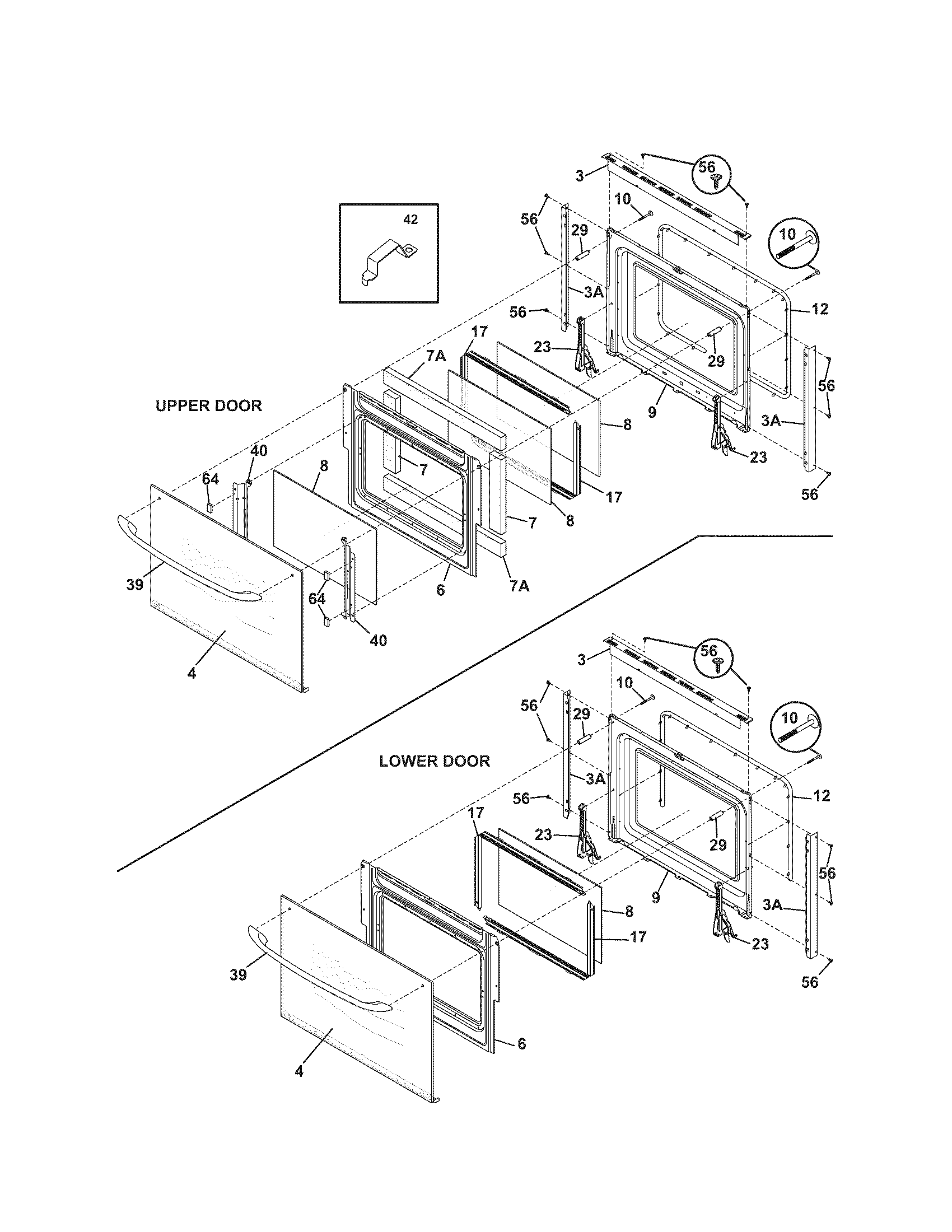 Kenmore 79047732406 doors diagram