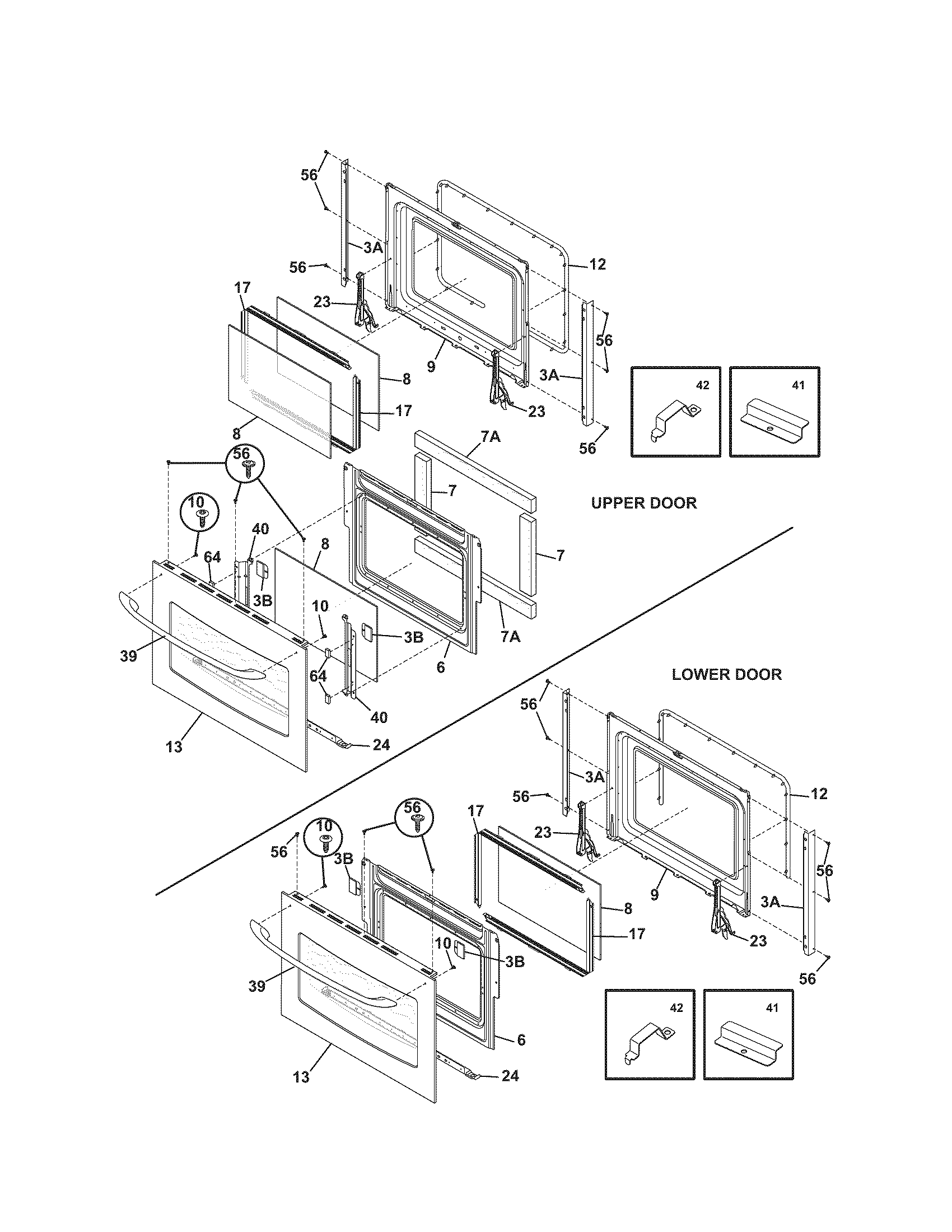 Kenmore 79047733407 doors diagram