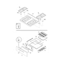 Frigidaire FGF337GWC top/drawer diagram