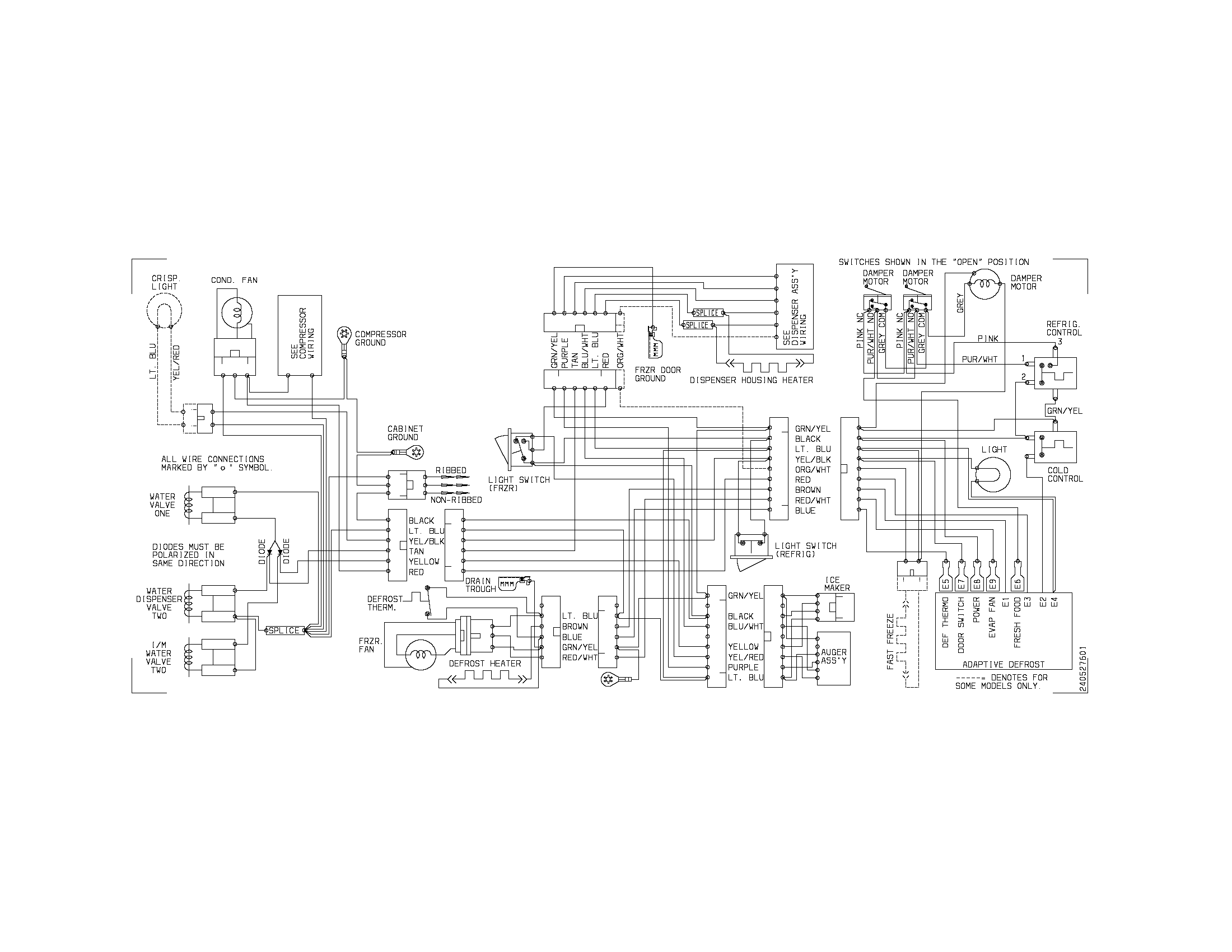 Frigidaire FRS26XABQ1 wiring diagram diagram