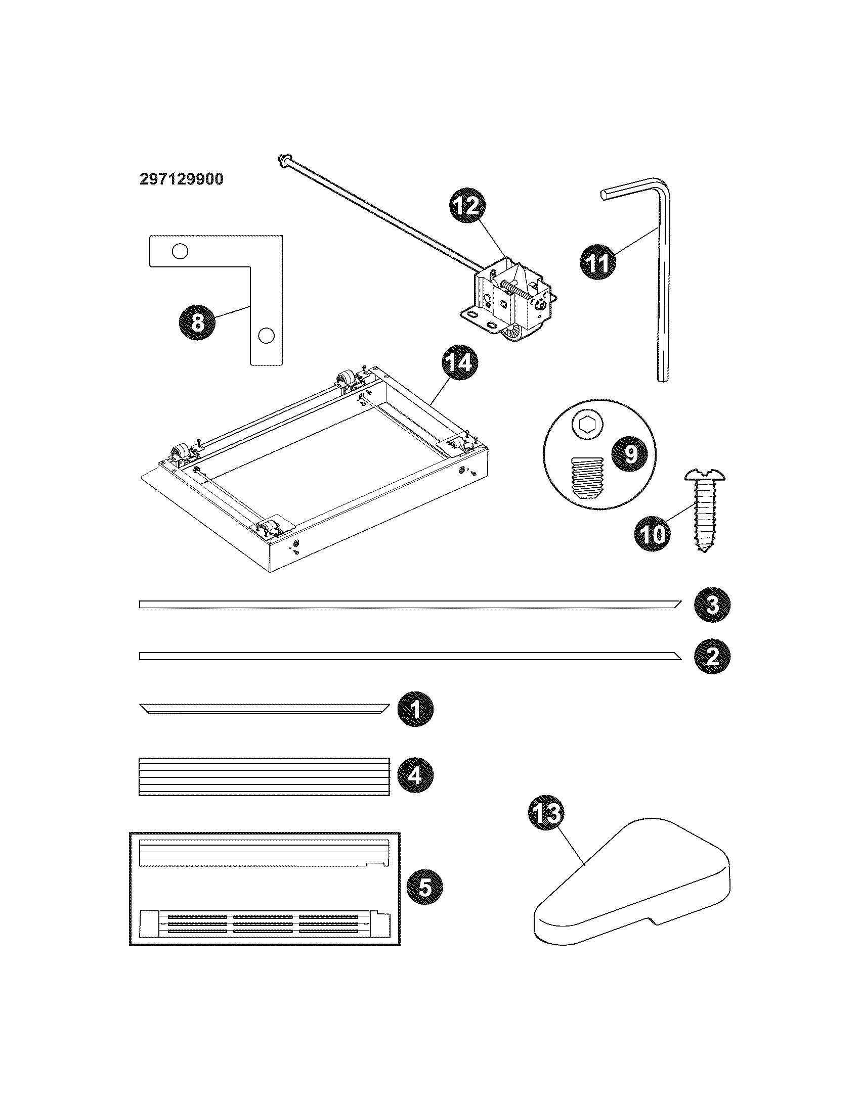 Electrolux SRRRSRKIT replacement parts diagram
