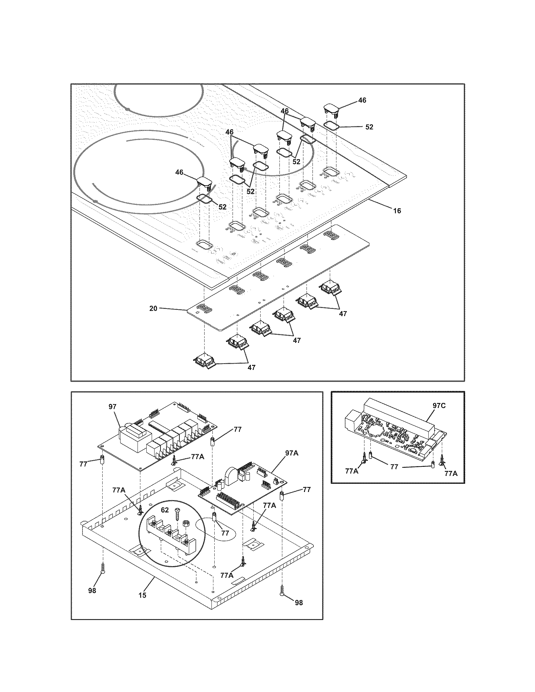 Kenmore Elite 79042823700 controls diagram