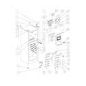 Frigidaire FRT124FW0 cabinet/controls diagram