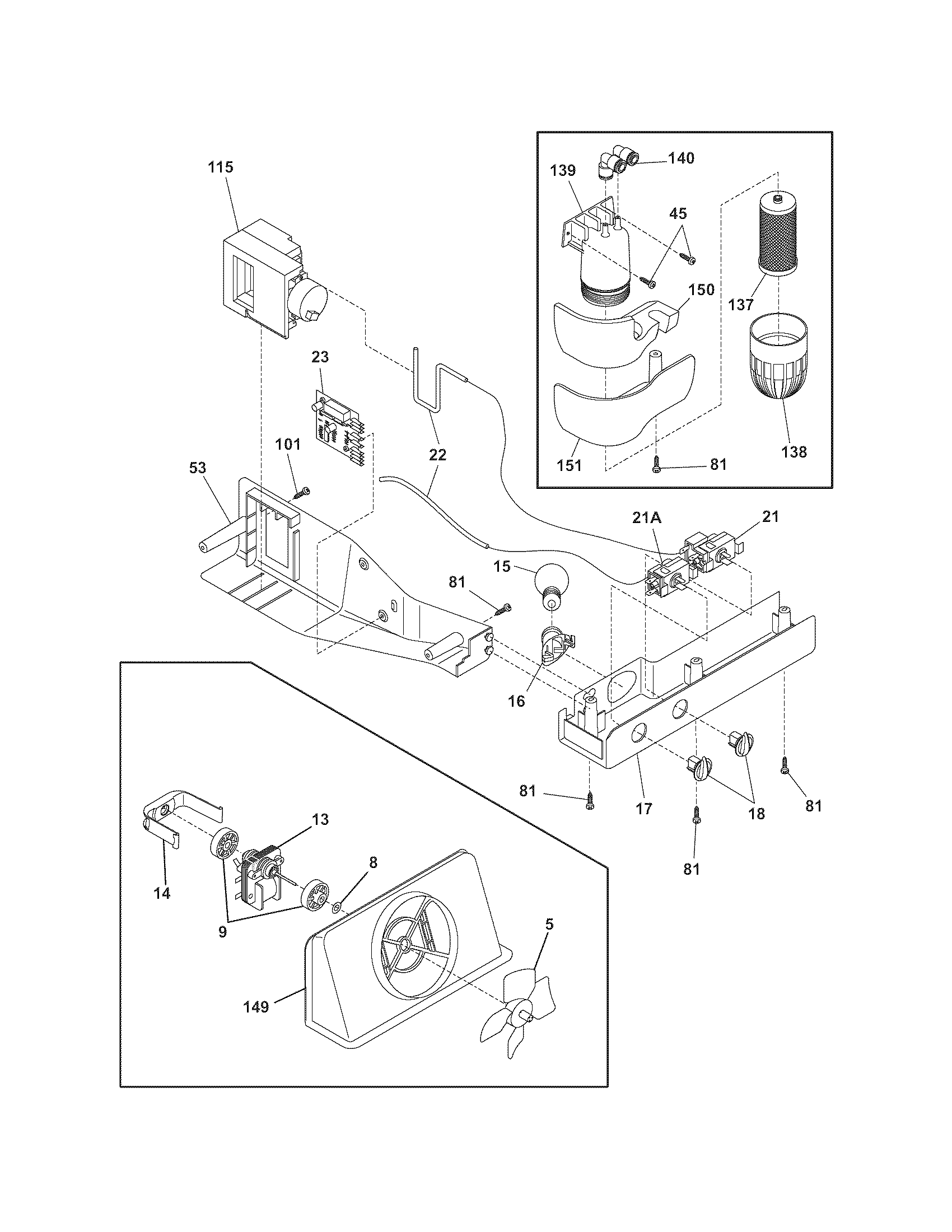 Frigidaire FRS6LE4FBB controls diagram