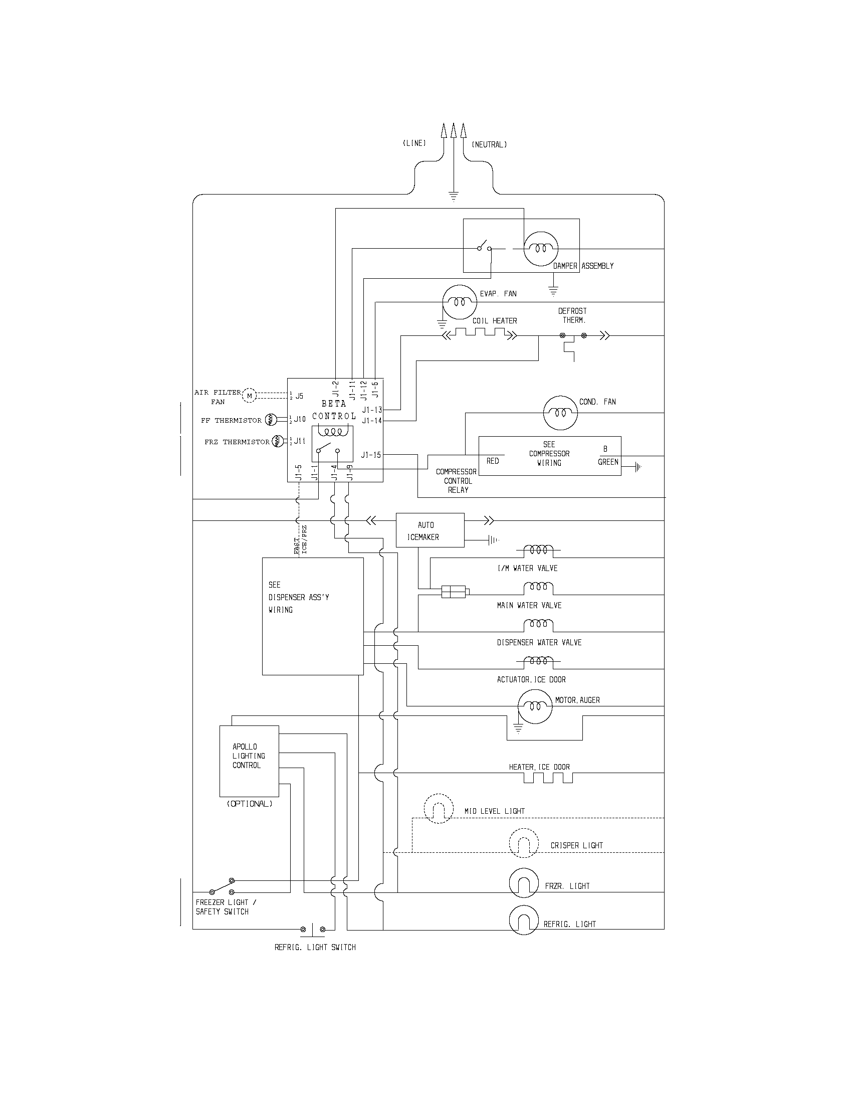 Kenmore Elite 25357102609 wiring schematic diagram