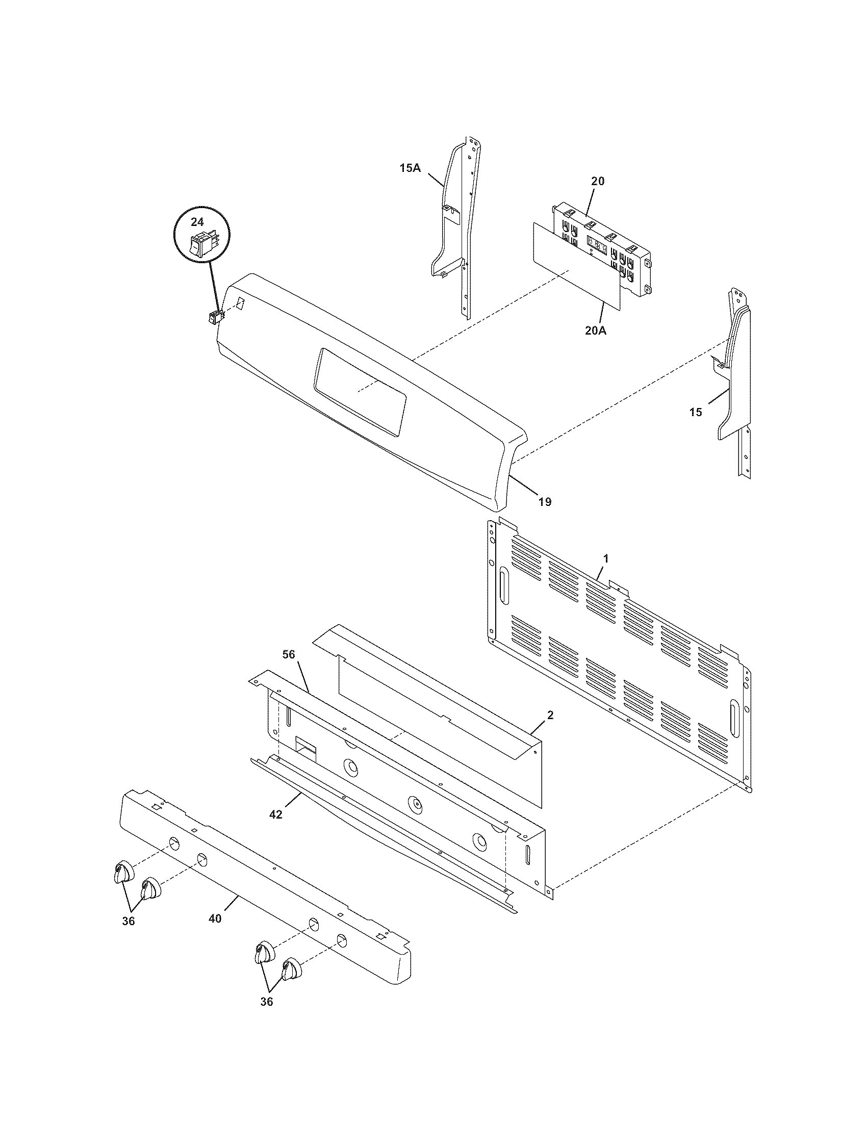Kenmore 79071362701 backguard diagram