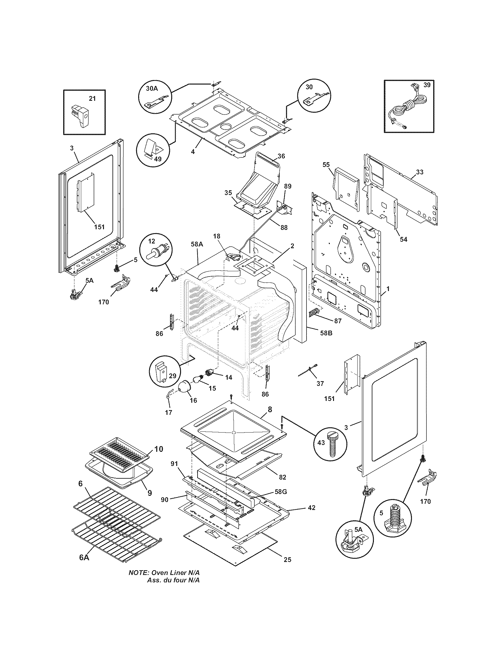 Kenmore 79071362701 body diagram